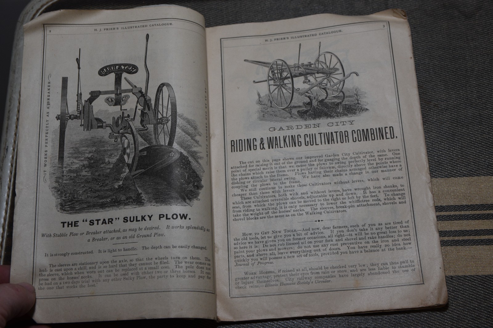 1878 H.J Prier McCORMICK’S Farming Implements CATALOGUE Illus Original Complete
