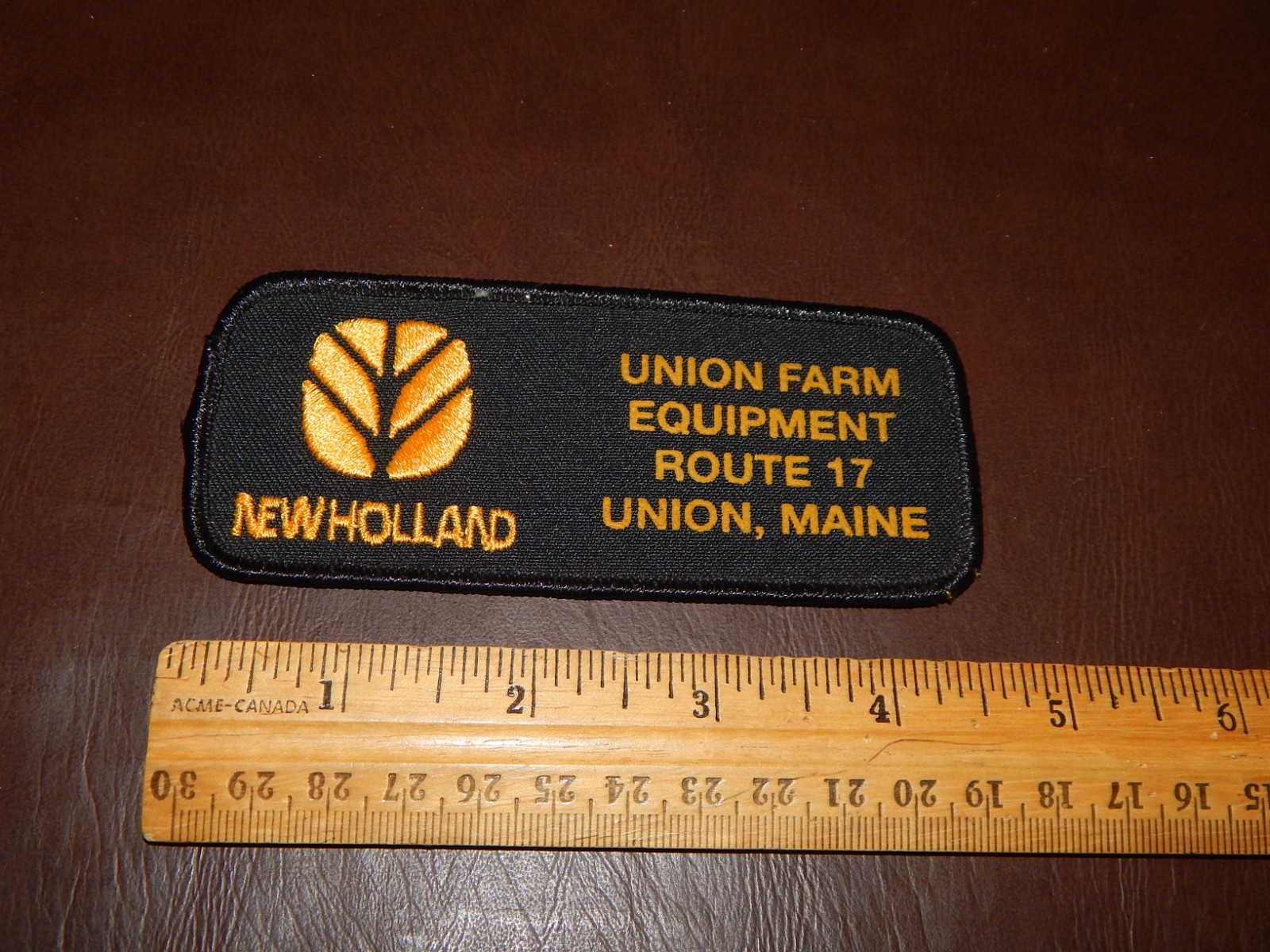 NEW HOLLAND UNION FARM EQUIPMENT PATCH ROUTE 17 UNION , MAINE