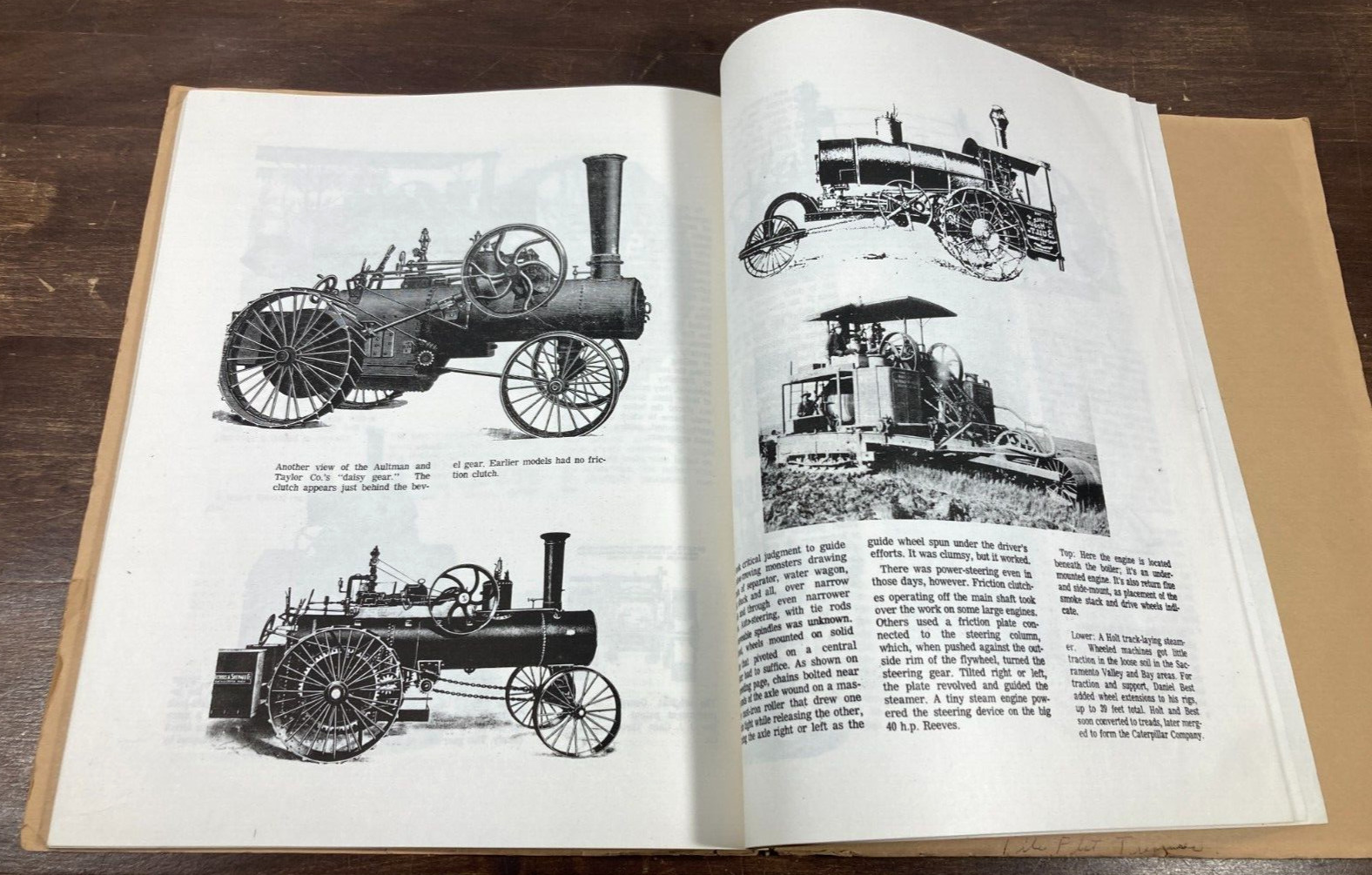 Meanwhile Down on the Farm Al Herman Signed 1971 Farming Steam Tractors Old Ads