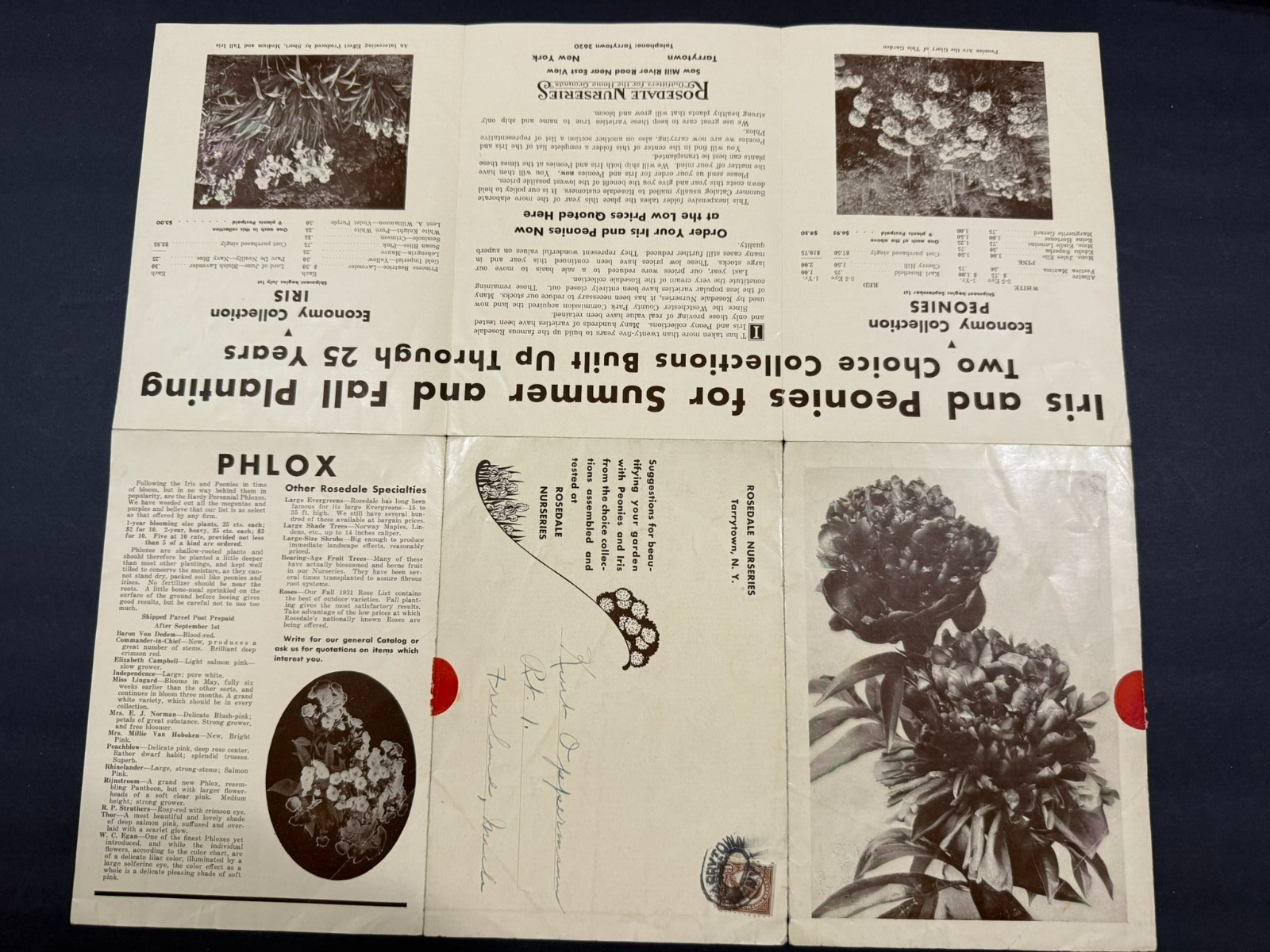 1930’s Evergreen, Van Dusen, Rosedale Nursery Brochures…..4 Items