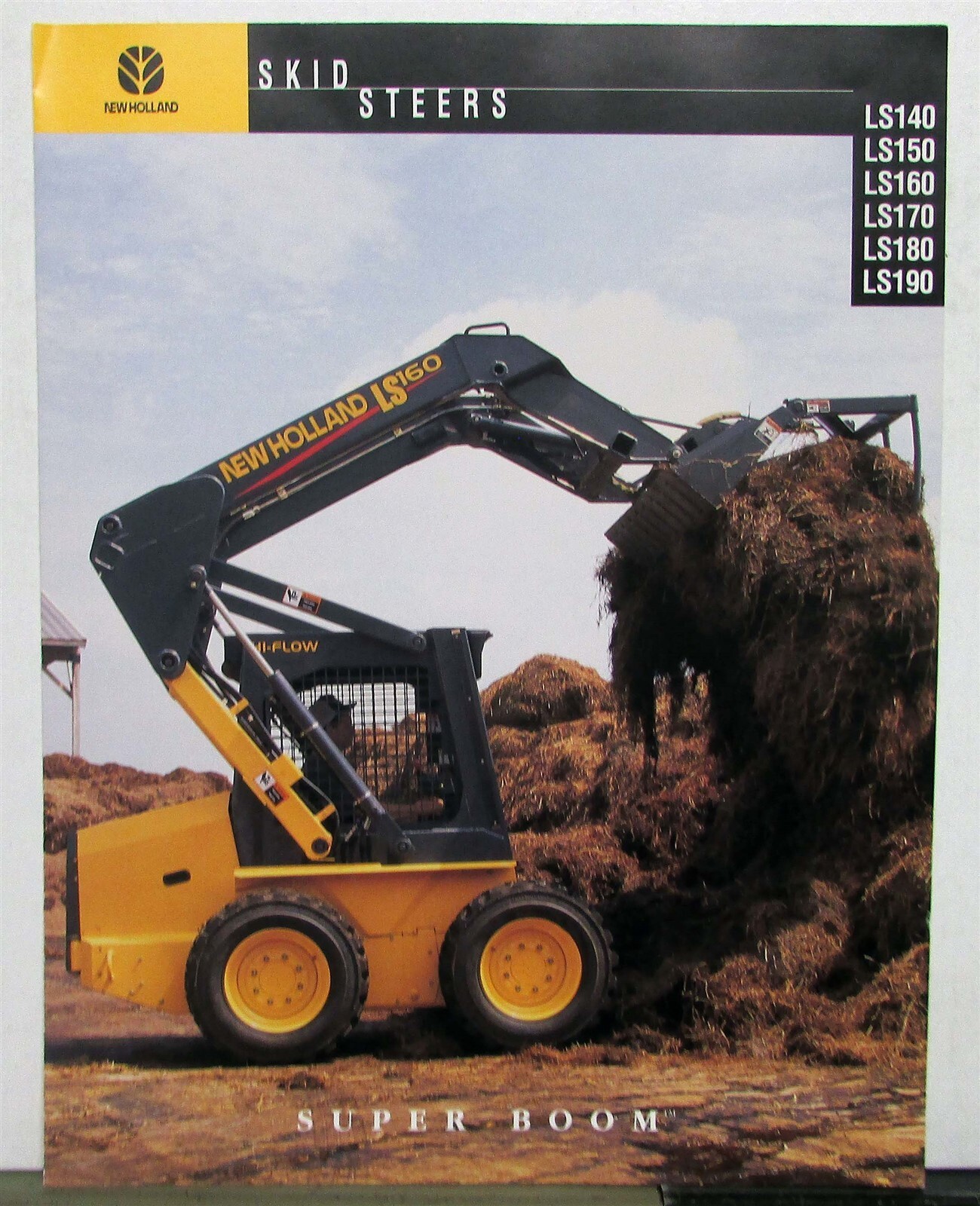 1999 New Holland Skid Steers LS Series Super Boom Construction Sales Folder