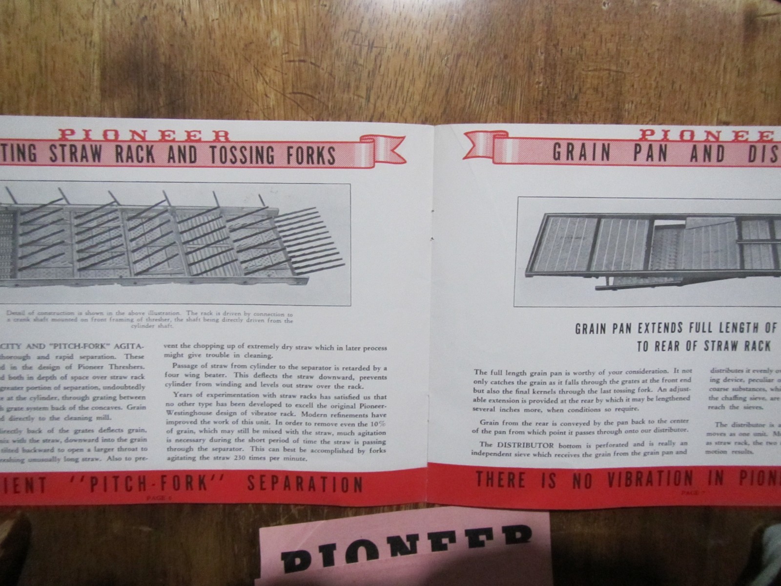Early 1900’s Pioneer Thresher Brochure-Shortsville,NY Farm Implement Rarely Seen