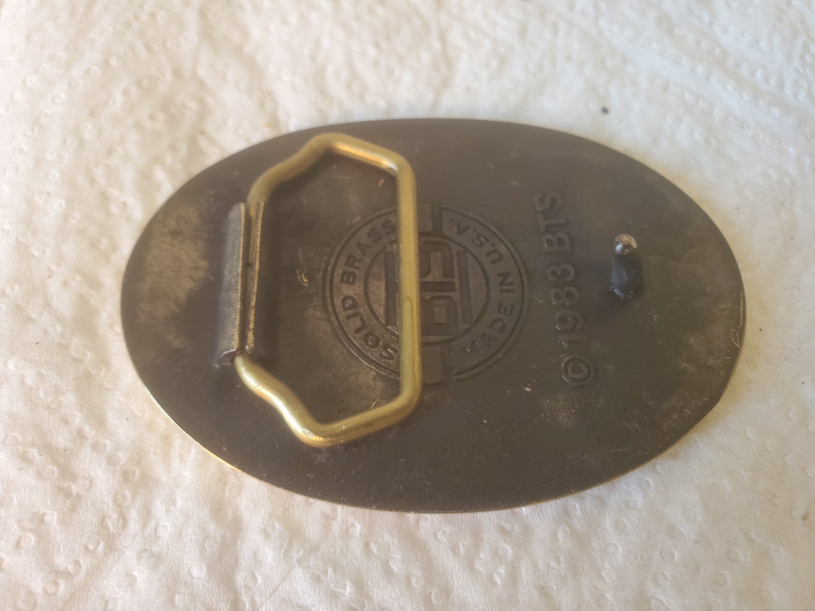 Metal Belt Buckle Herschel Corporation 100 Years 1886 1986 Serving Agriculture
