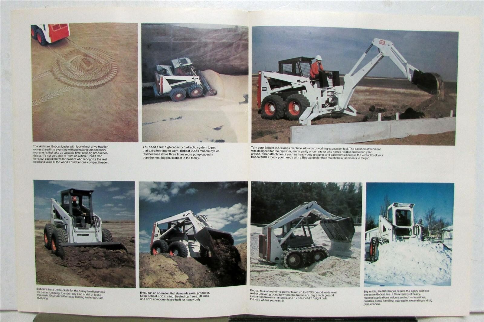 1980 Clark 900 Series Bobcat Loader Specifications Construction Sales Folder
