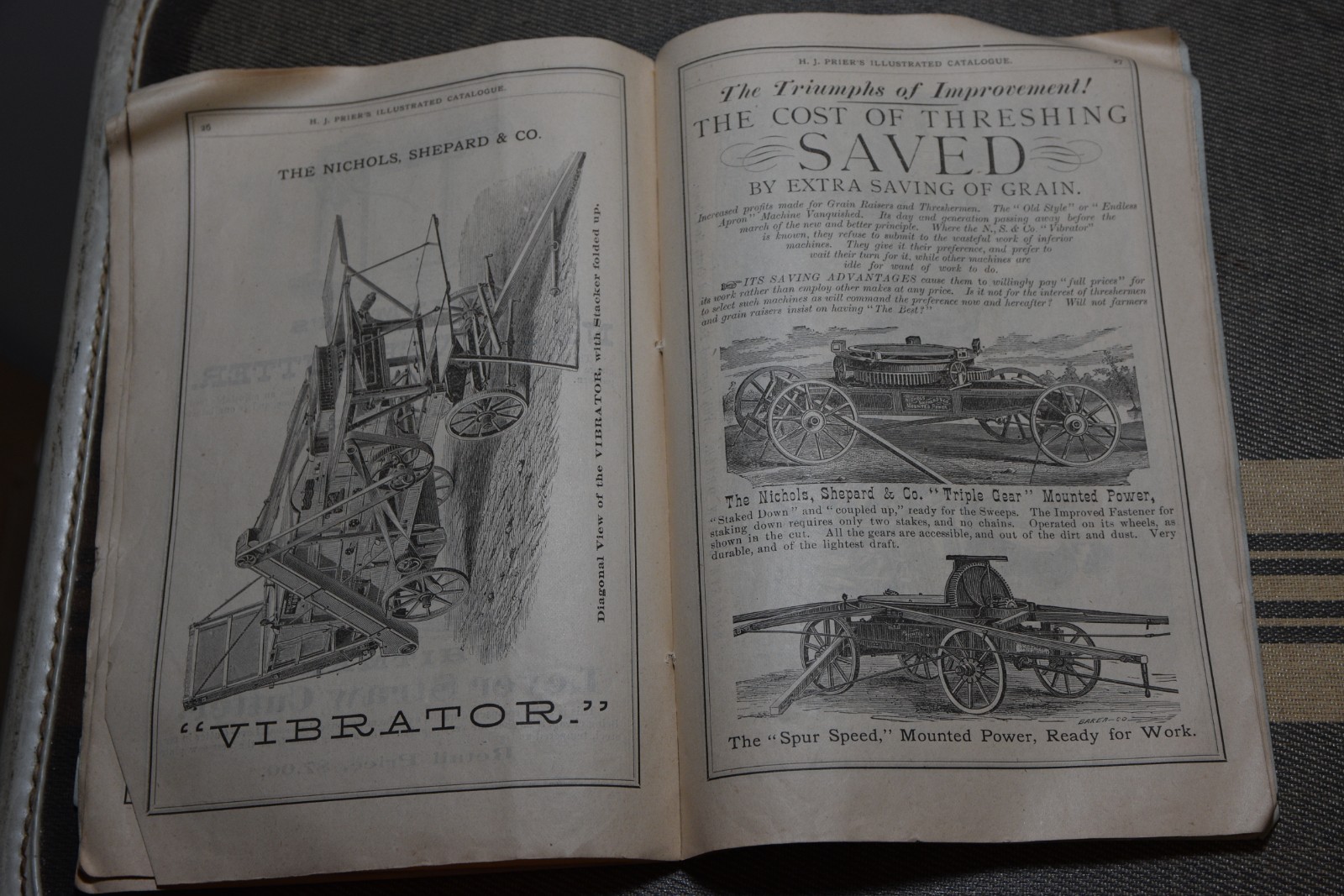 1878 H.J Prier McCORMICK’S Farming Implements CATALOGUE Illus Original Complete