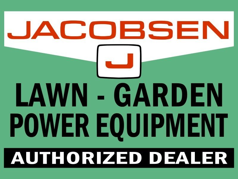 Jacobsen Lawn & Garden Authorized Dealer New Metal Sign: 12×16″ Ships Free