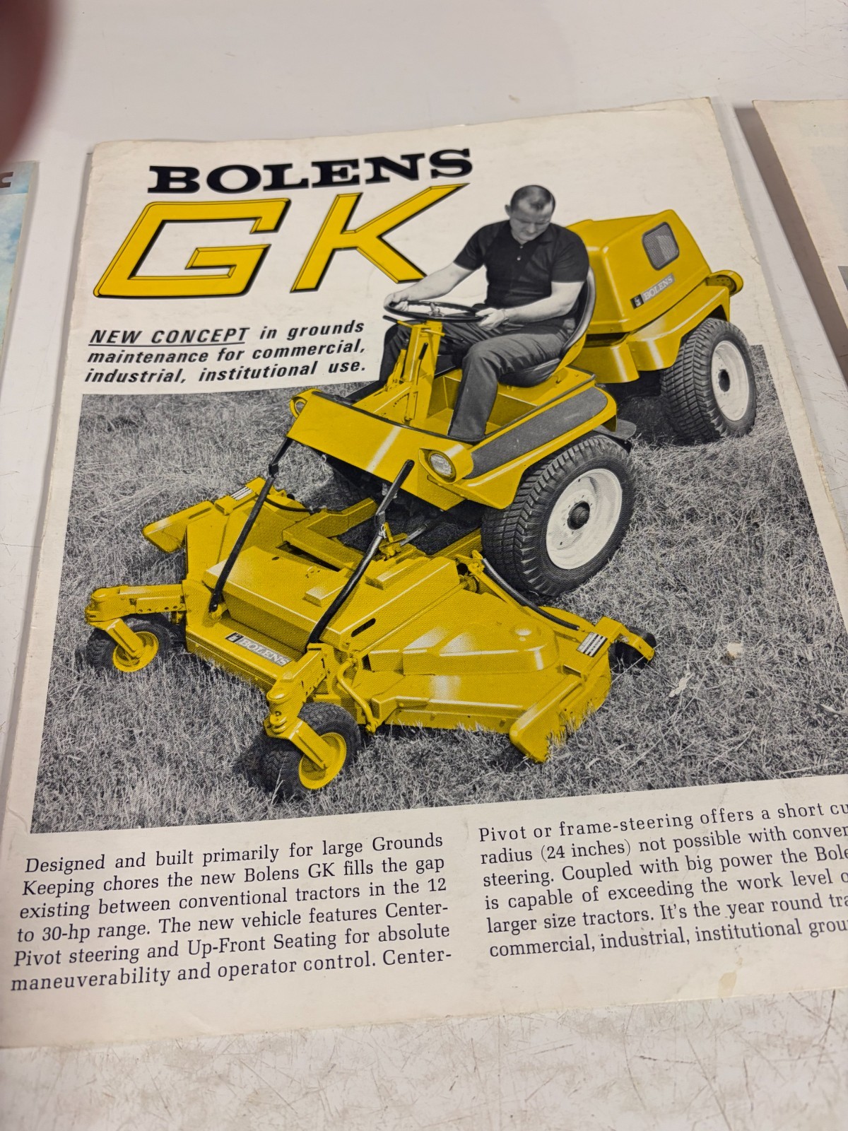 3 – Bolens and FMC Garden Tractor Dealers Sales Brochure Vintage 1970’s 1960’s