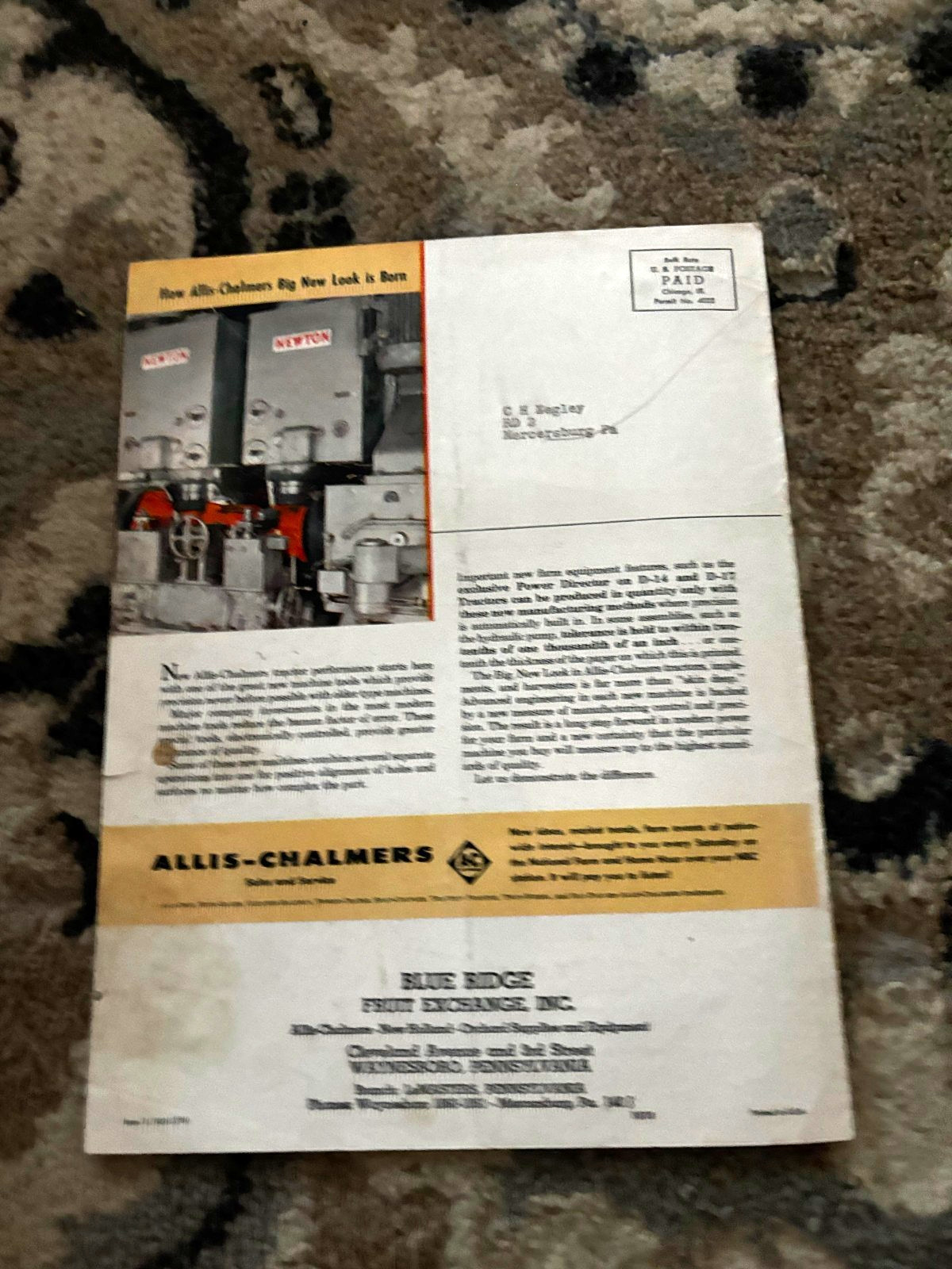 Allis Chalmers Buyers Guide For 1957 Big News Brochure DCPA26