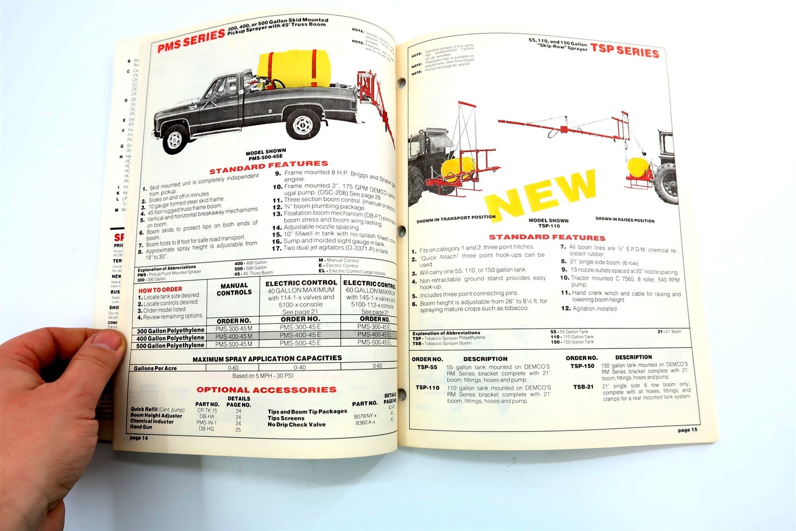 Vintage 1980’s Demco Sprayer Equipment Dealer Brochure Catalog No 38