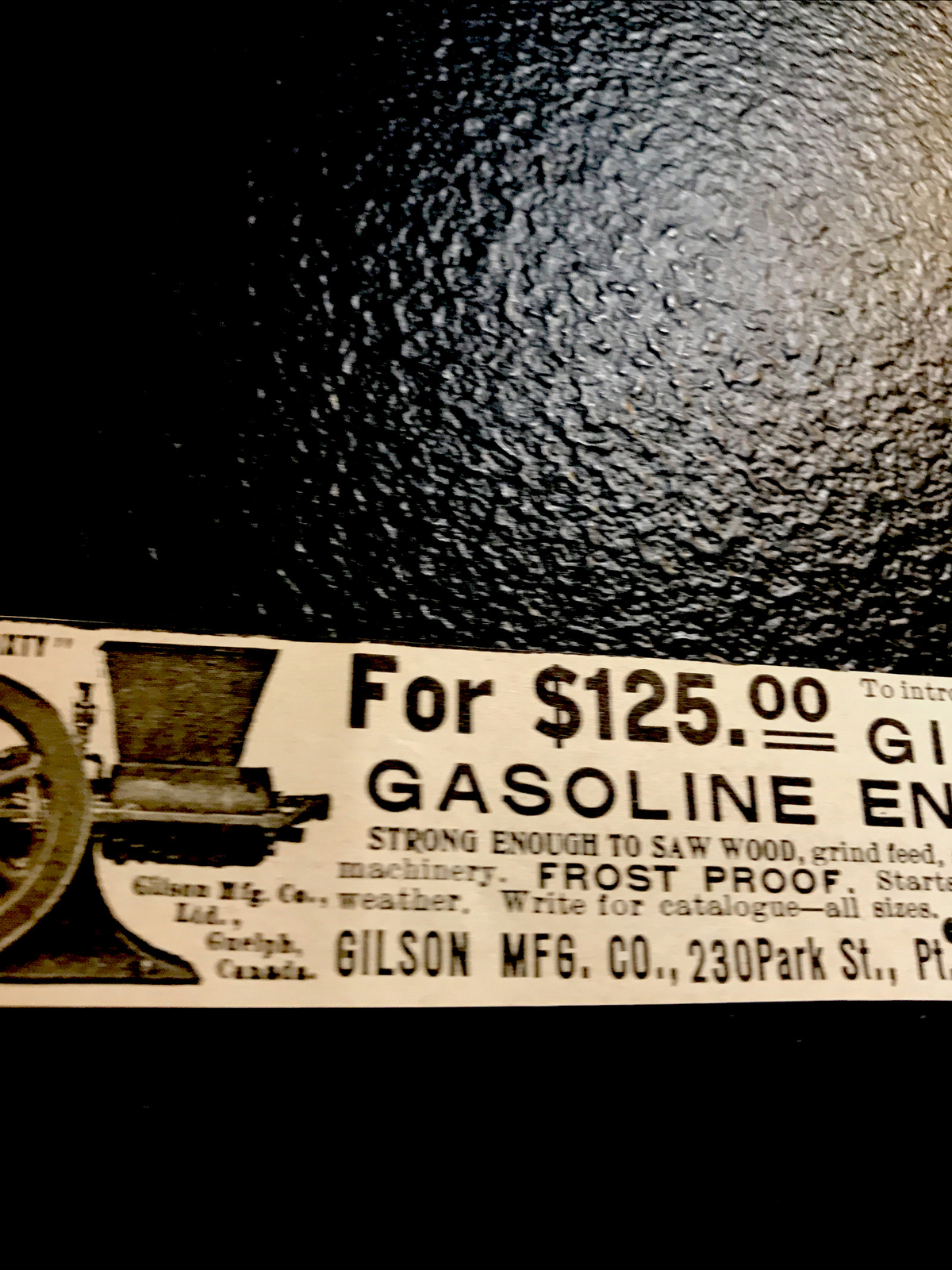 1907 Gilson Gasoline Engine Farm Advertising – Pt. Washington – Wisconsin
