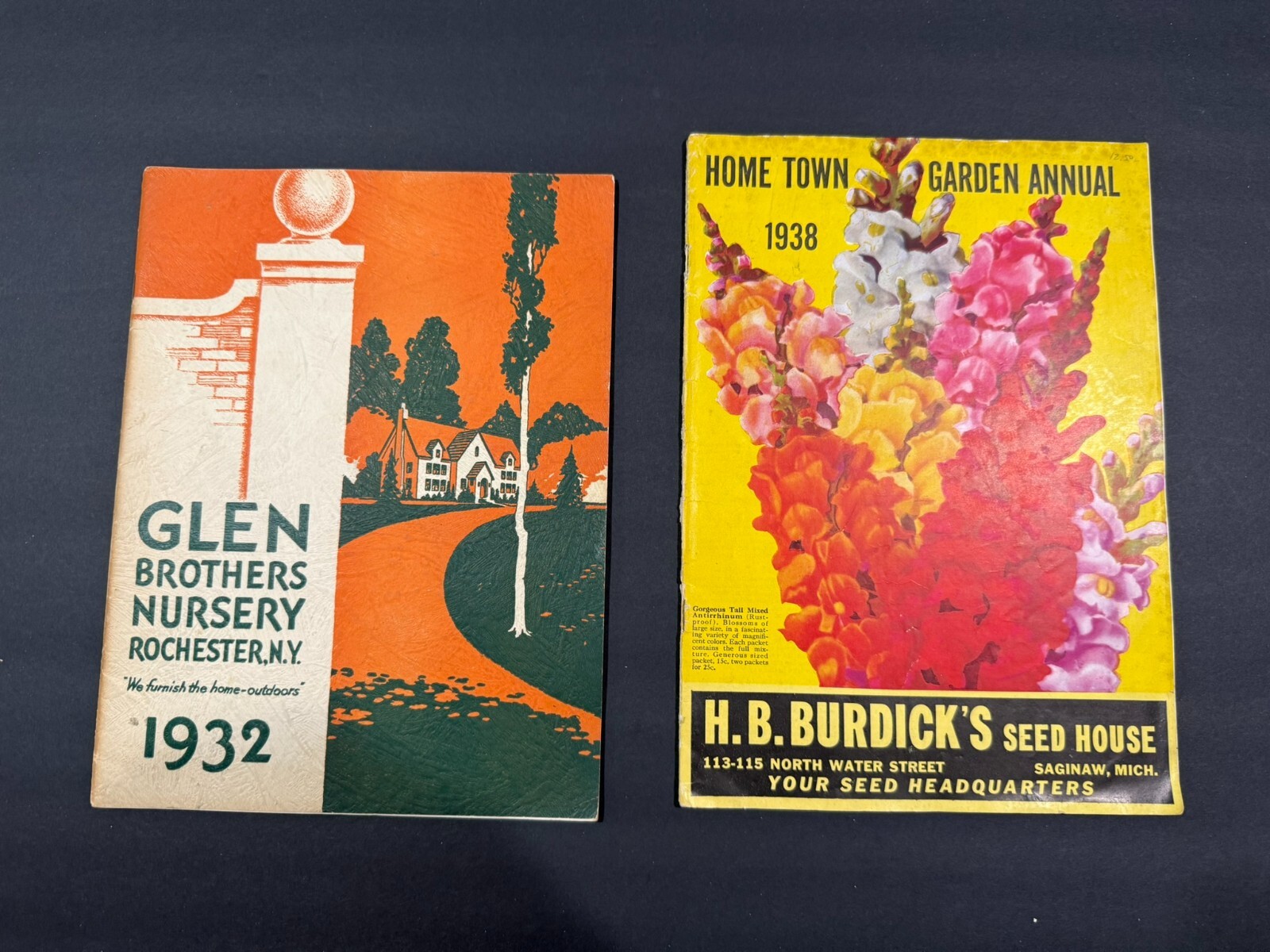 1930’s Glen Brothers & HB Burdick’s Fruit, Flowers, Seed Brochures…..2 Items