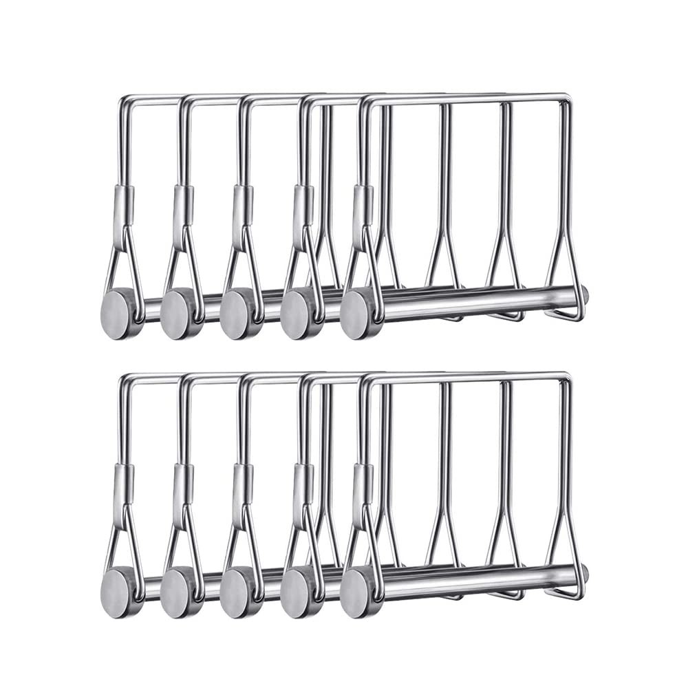 Sunnyway 10 Pcs 1/4 Inch Wire Lock Pin 4 Inch Long Trailer Coupler Pin PTO Pin H