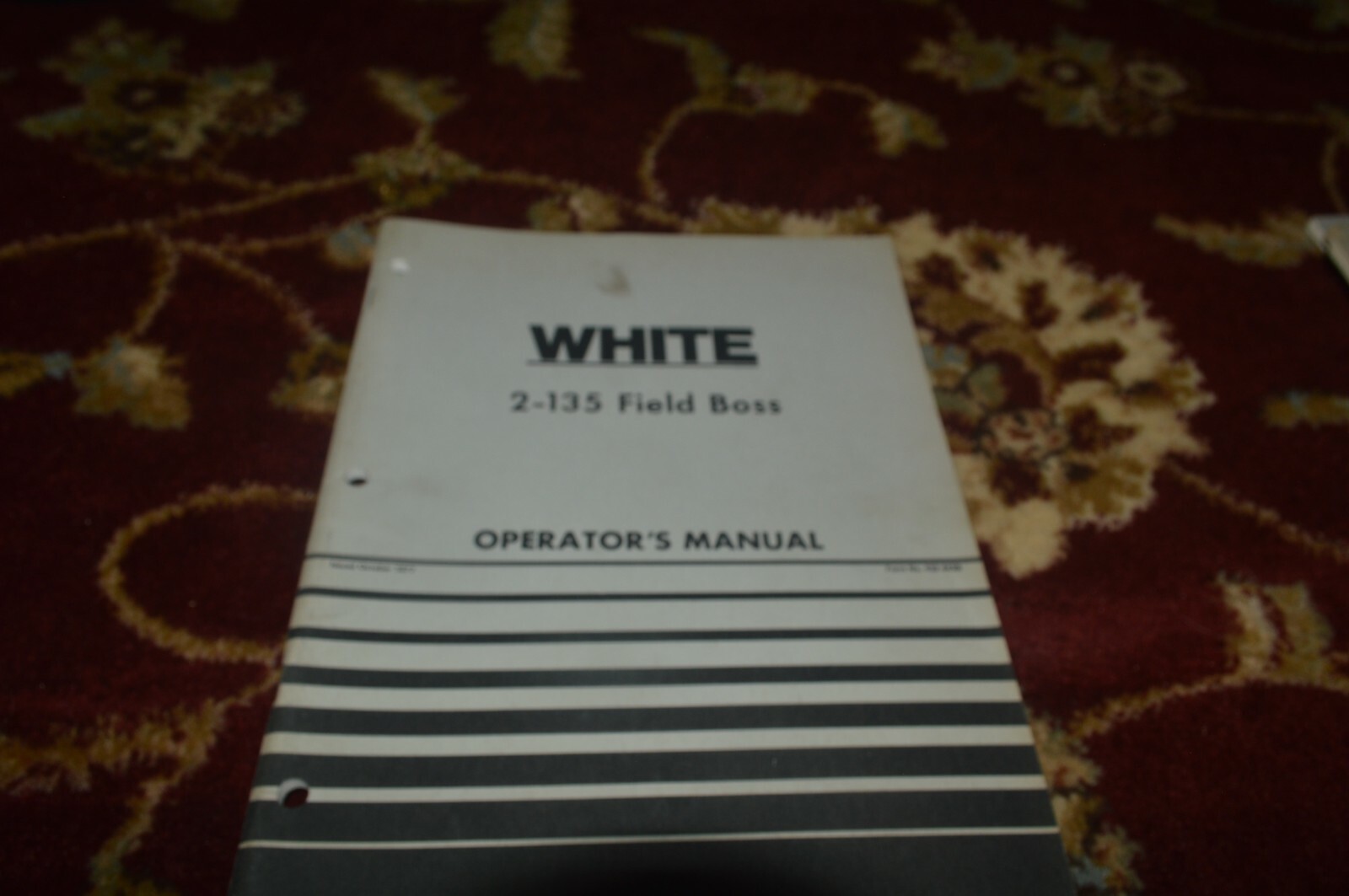 White 2-135 Tractor Operator’s Manual Manual GVOH