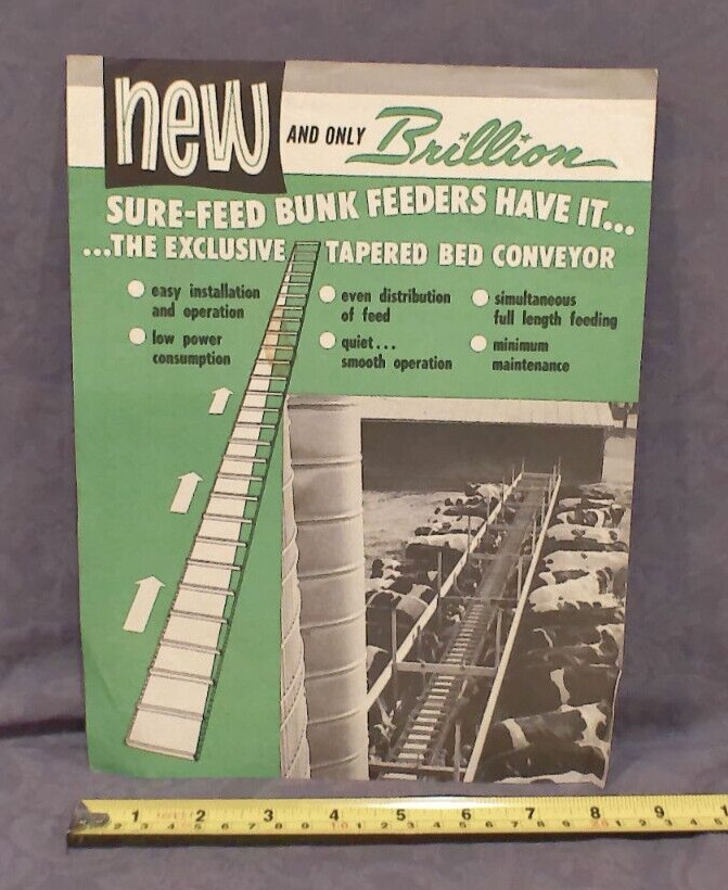 “New, And Only Brillion Super Feed Bunk Feeders Have It…” Tapered Bed Conveyor