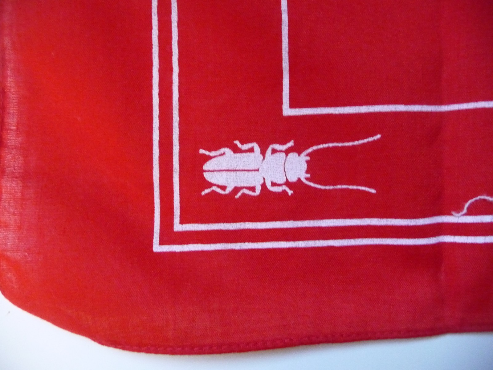 CYTHION SCARF RED WHITE CLOTH DON’T SWEAT IT Hanky Do-Rag AGRICULTURE PROMO.