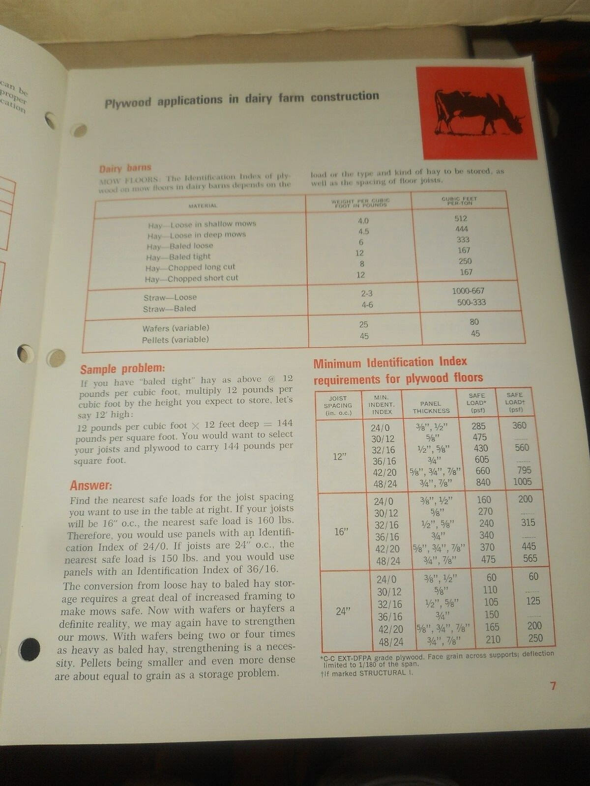 Exterior Plywood in Farm Construction Handbook 1971 Swine Housing Poultry Dairy