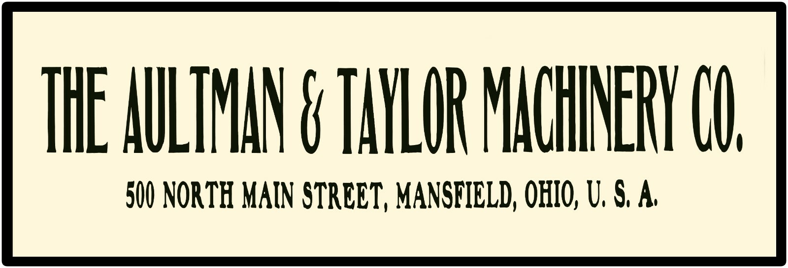 Aultman & Taylor Farm Machinery Sign – 12″ x 36″ USA STEEL XL Size – 4 POUNDS!