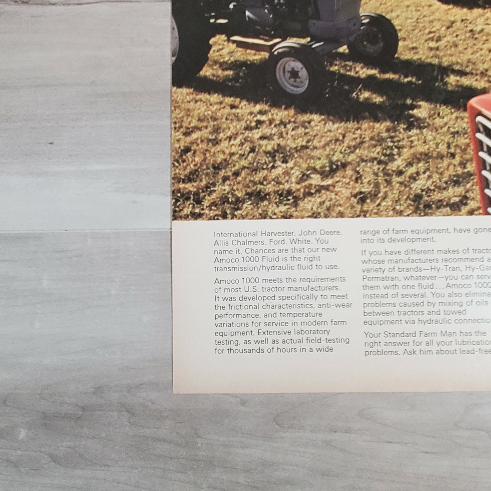 Original 1975 Advertisement Ad Standard Oil Transmission America’s Tractors