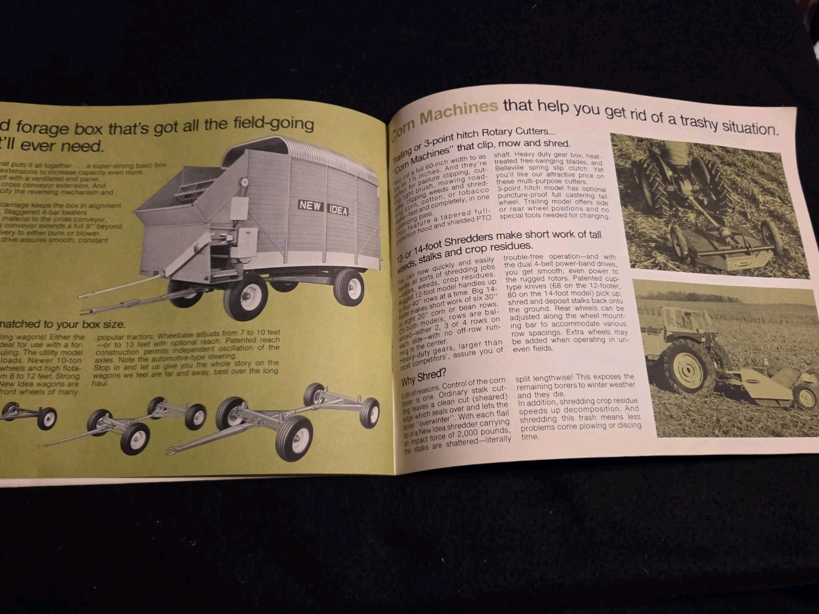 1972 New Idea Corn Machines Advertising Brochure Uni-System Madison South Dakota
