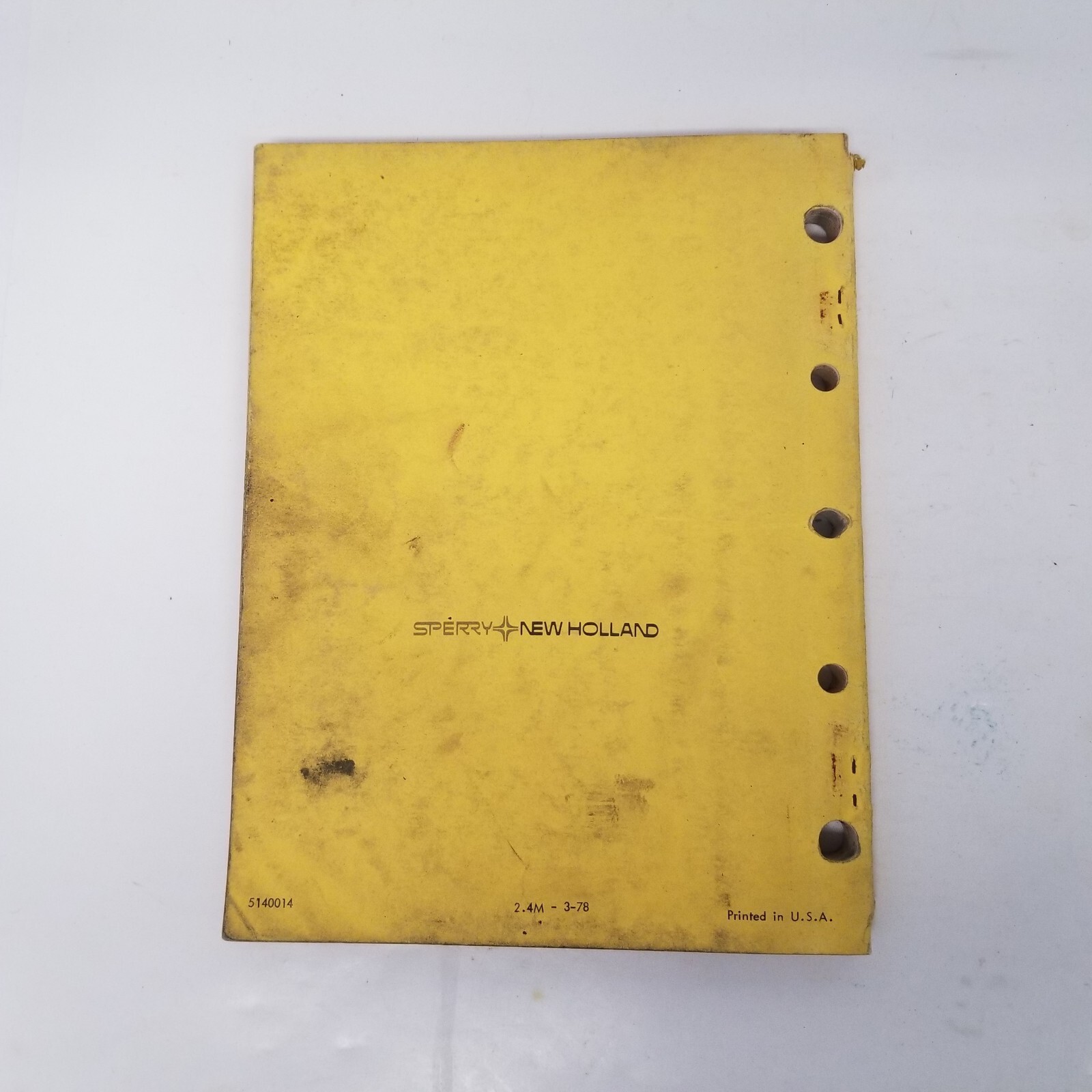 Sperry New Holland Model 1400 Combine Service Parts Catalog, Illustrated