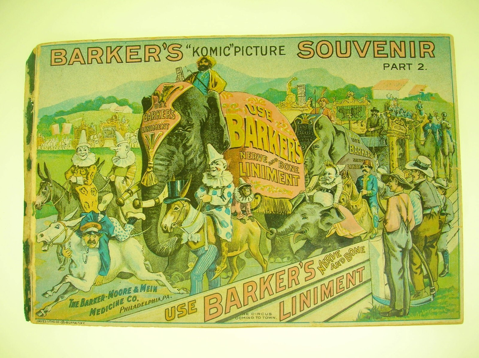C. 1900 BARKER’S KOMIC PICTURE SOUVENIR PART 1,2,3 AND 4 – BLACK AMERICAN – B/O