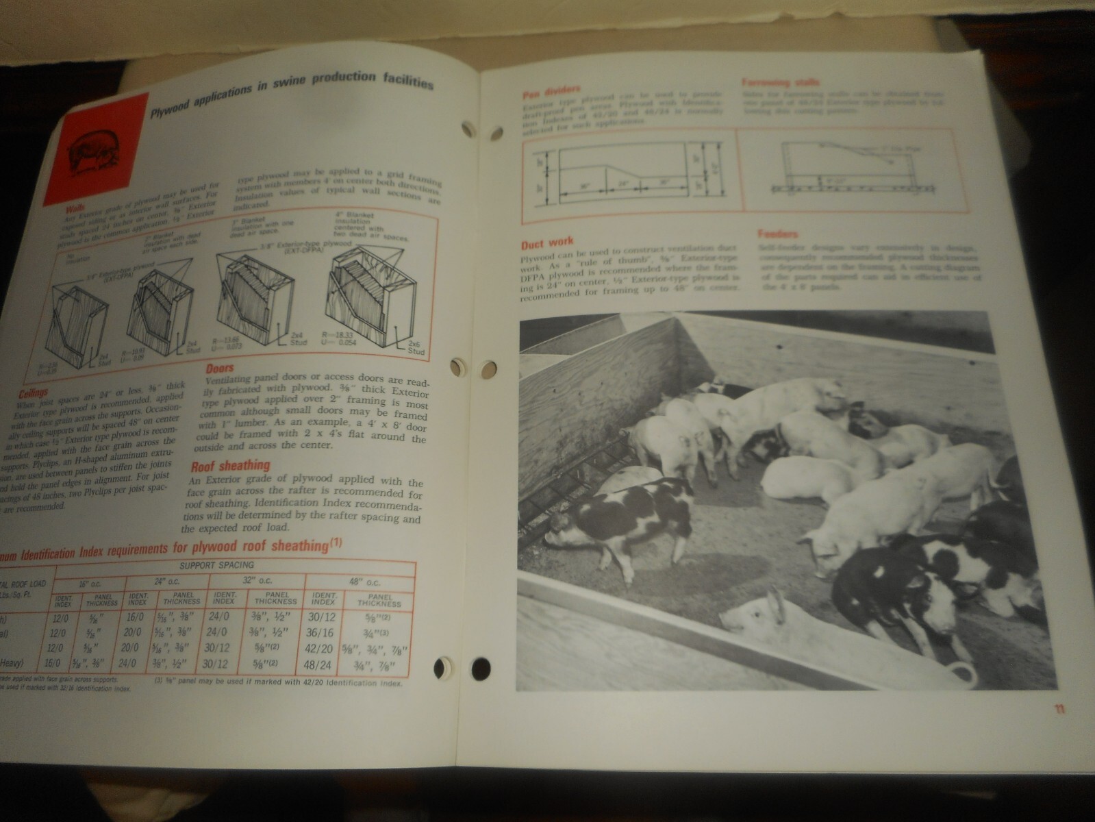 Exterior Plywood in Farm Construction Handbook 1971 Swine Housing Poultry Dairy