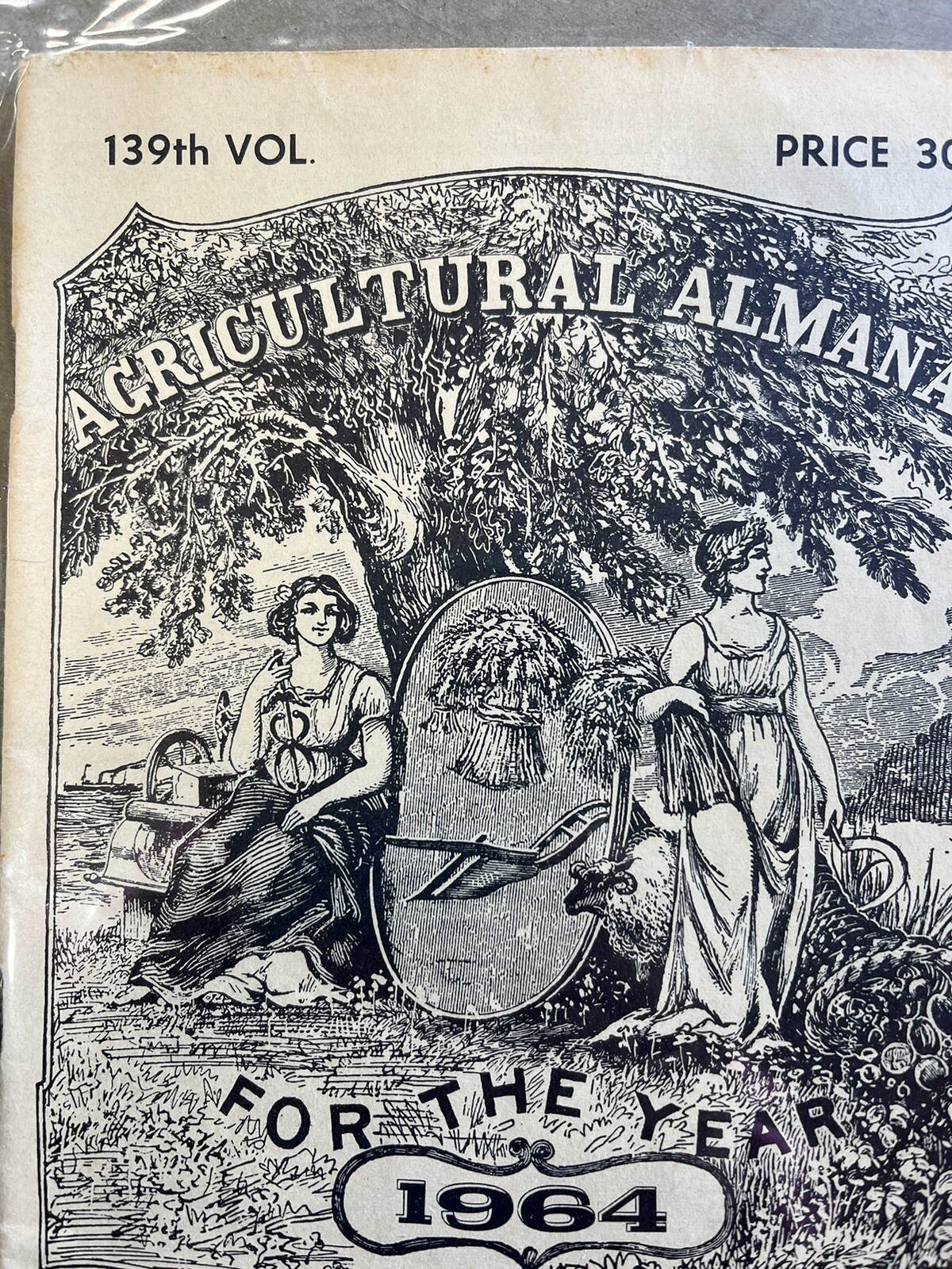 VINTAGE FARMERS AGRICULTURAL ALMANACS, BAER’S LANCASTER PA 1964