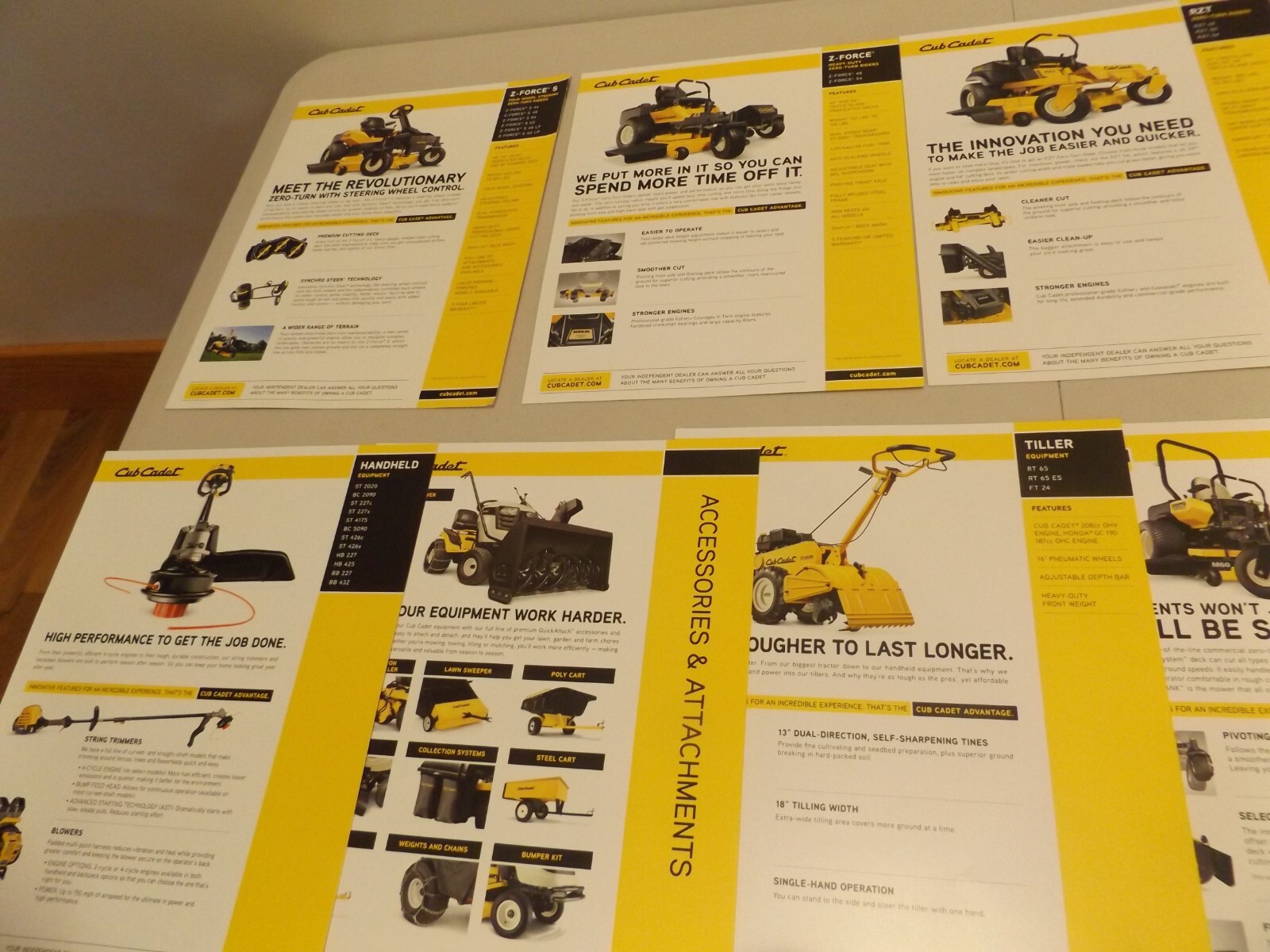 11-pc. CUB CADET MOWERS, TRACTORS, WALK-BEHIND MOWERS, 2011