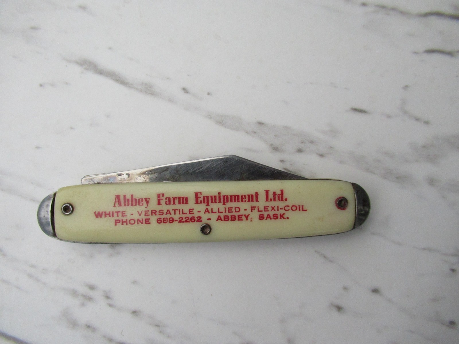 Small Pocket Folding Knife 2 Blade 6″ Long Morris Rod Weeder Farm Equipment