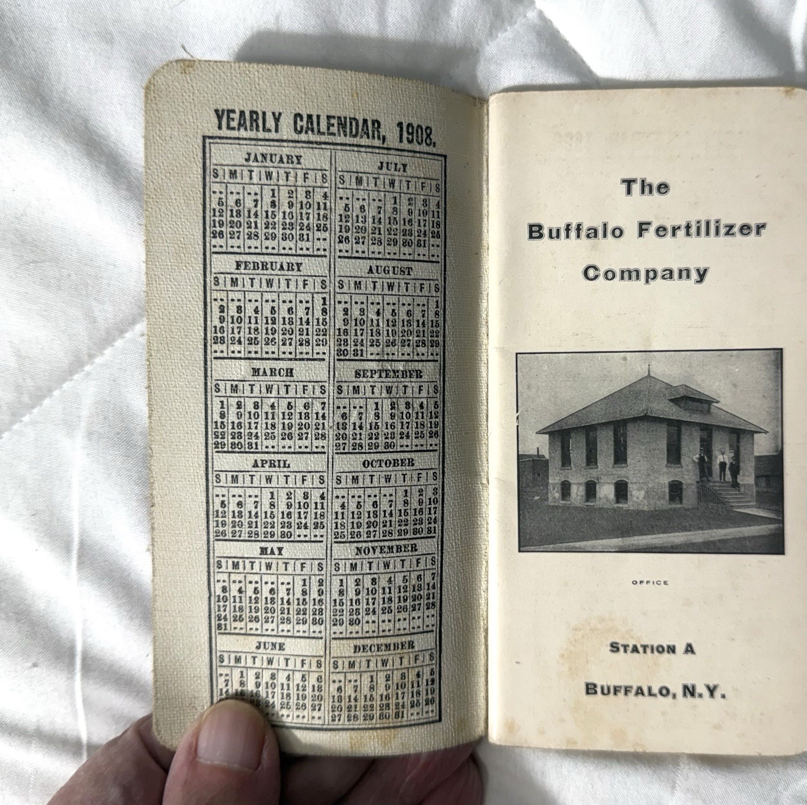 16 Lot of BUFFALO FERTILIZERS Advertising Memo Booklets, 1906-1926