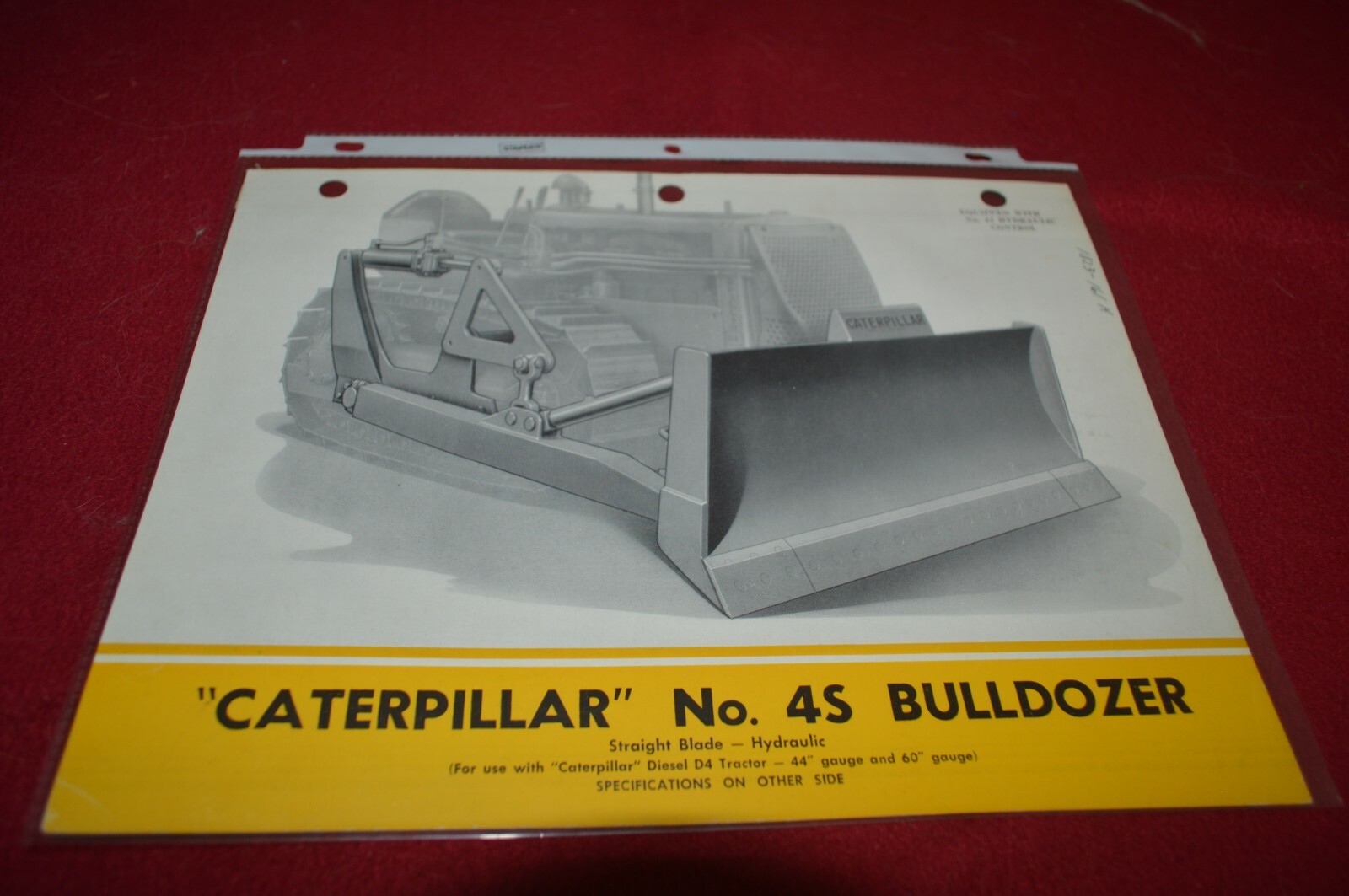 Caterpillar 4S Bulldozers For 1950 Dealer’s Brochure AMIL16