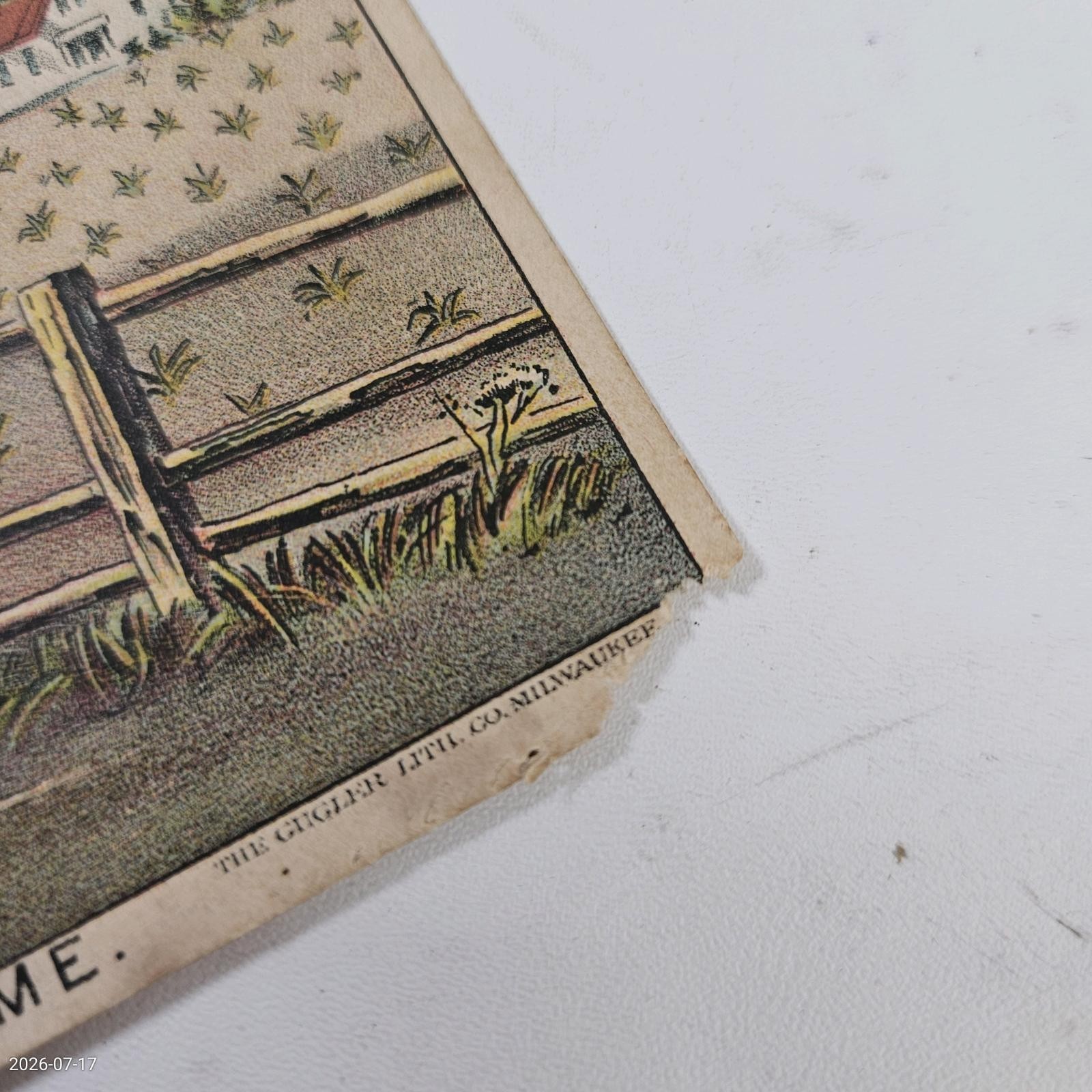 Vtg Victorian Trade Card Tait Wire Check Rower Agricultural Rob T Craig 5.5″