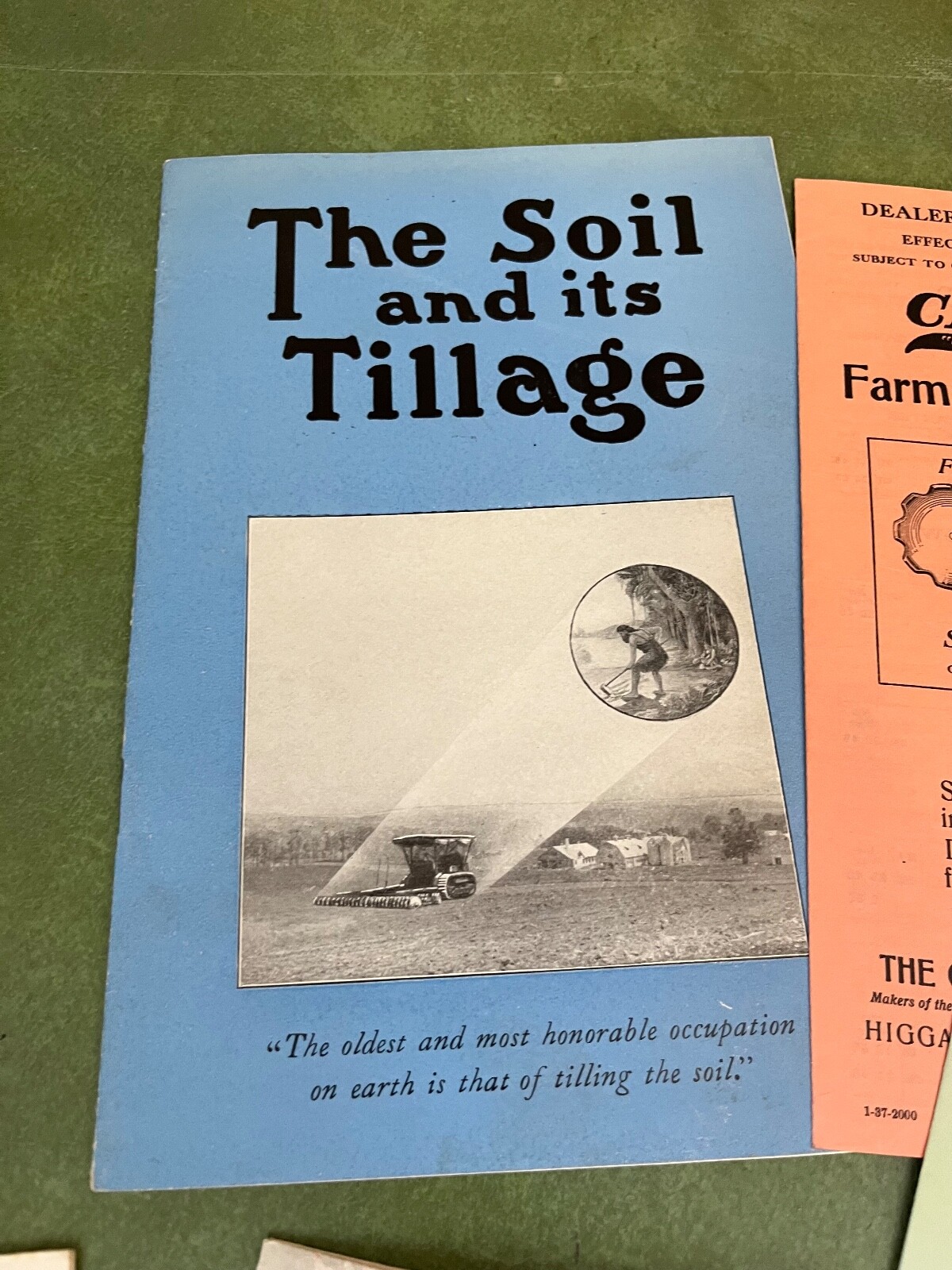 Orignal Lot of Clark Cut Away Farm Implement Brochures and Catalog 1937