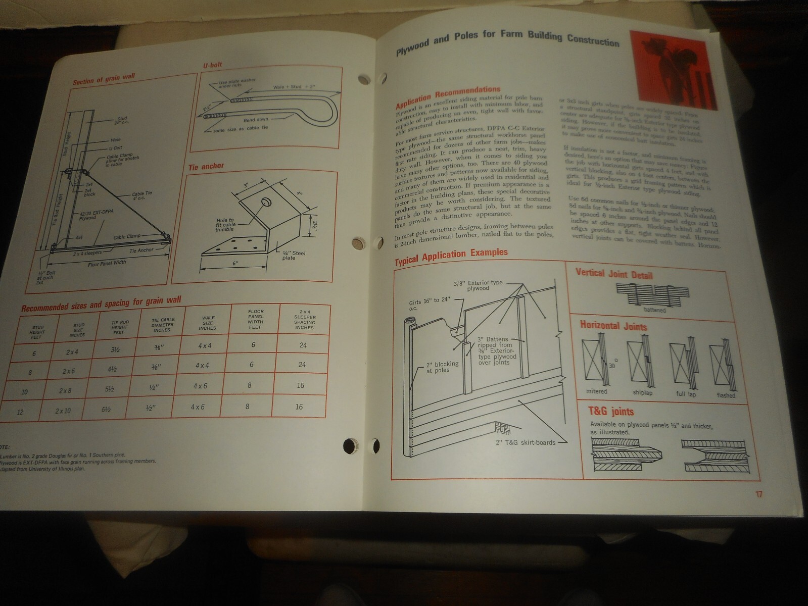 Exterior Plywood in Farm Construction Handbook 1971 Swine Housing Poultry Dairy