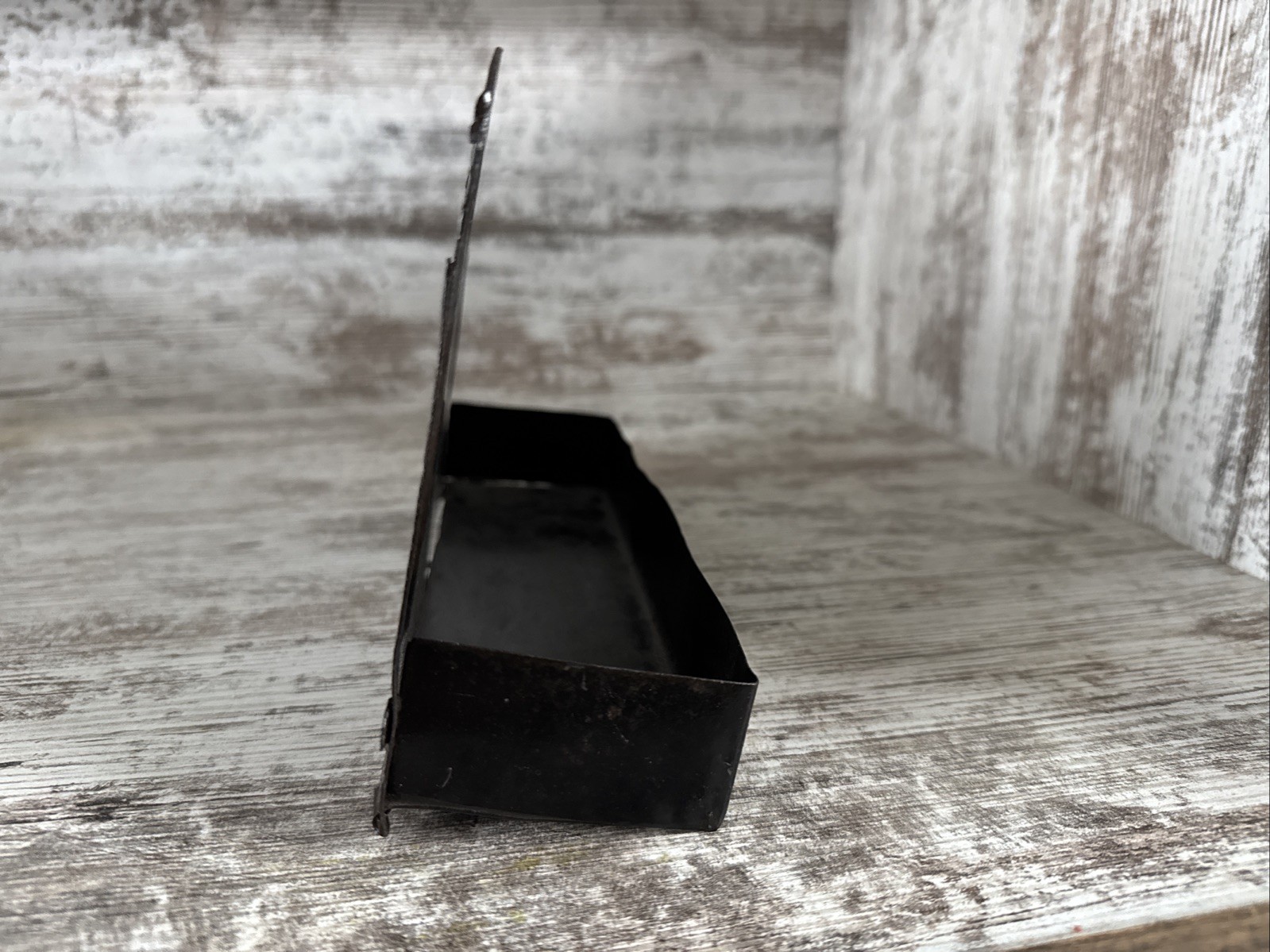 Tin Match Holder? Comb Holder? Spencer & Riley Farm Implements Menominee Mich