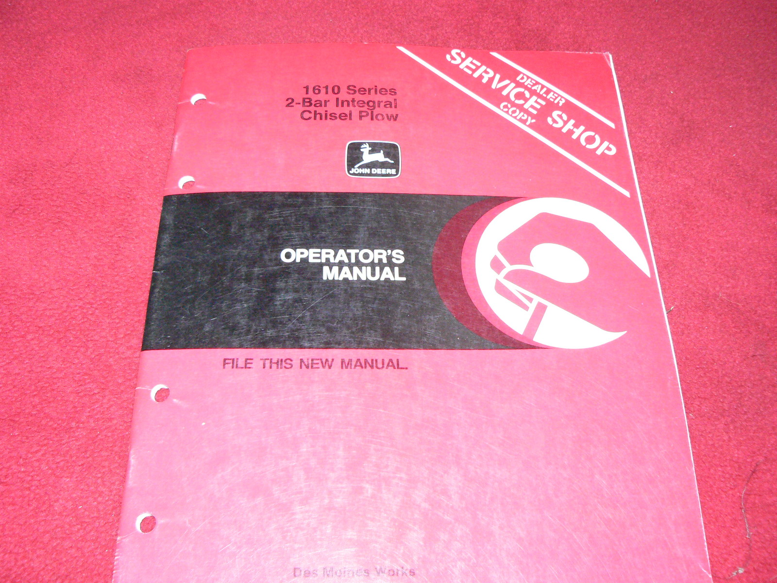 John Deere 1610 Series 2 Bar Chisel Plow Operator’s Manual