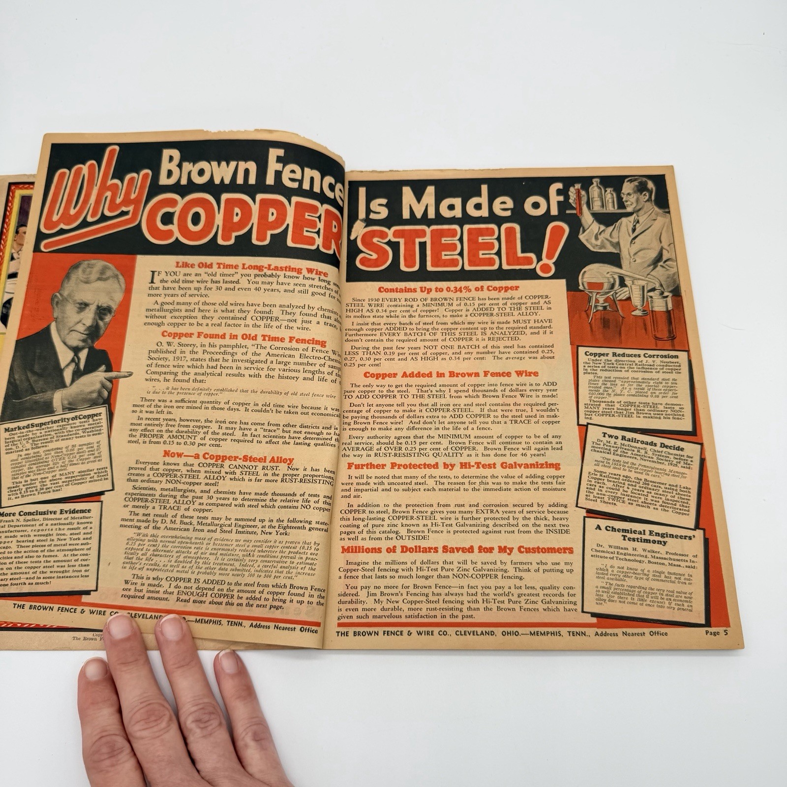 JIM BROWN’S 1935 BARGAIN BOOK – THE BROWN FENCE & WIRE CO.- Catalog
