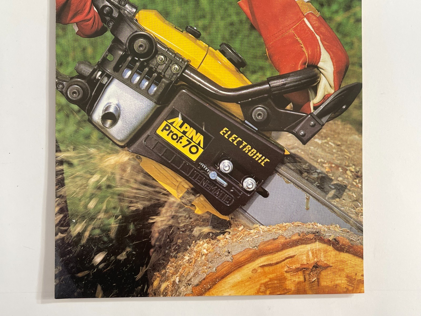 Vintage Original 1980s – Alpina Chainsaws Model A-70 / Prof-70 Sales Brochure