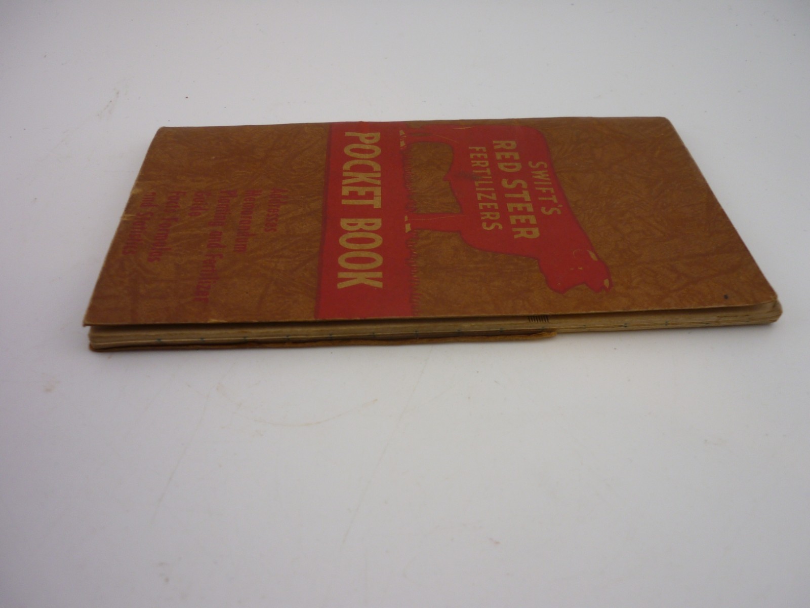 1946 Swift’s Red Steer Fertilizers Pocket Book Farm Advertising Memorandum