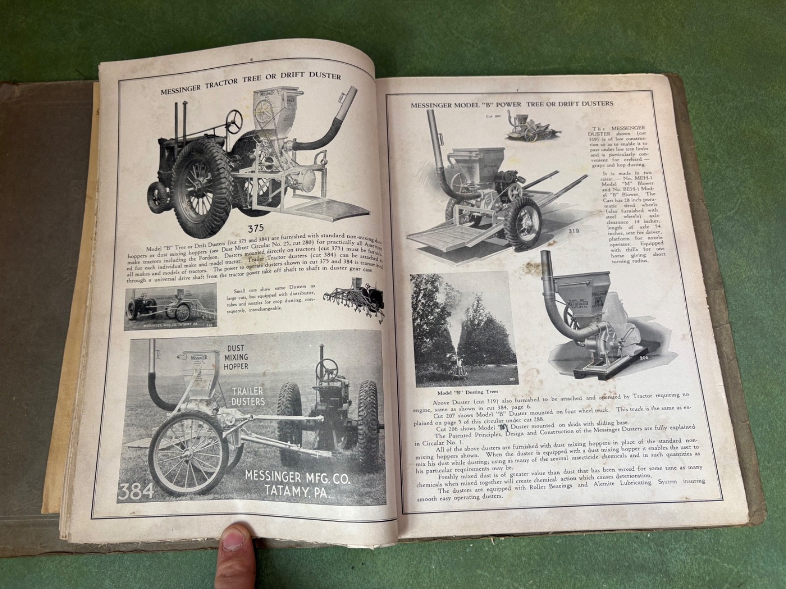 1939 Messinger Farm Machinery Manufacturing Dealer Sales Catalog Tatamy,Pa