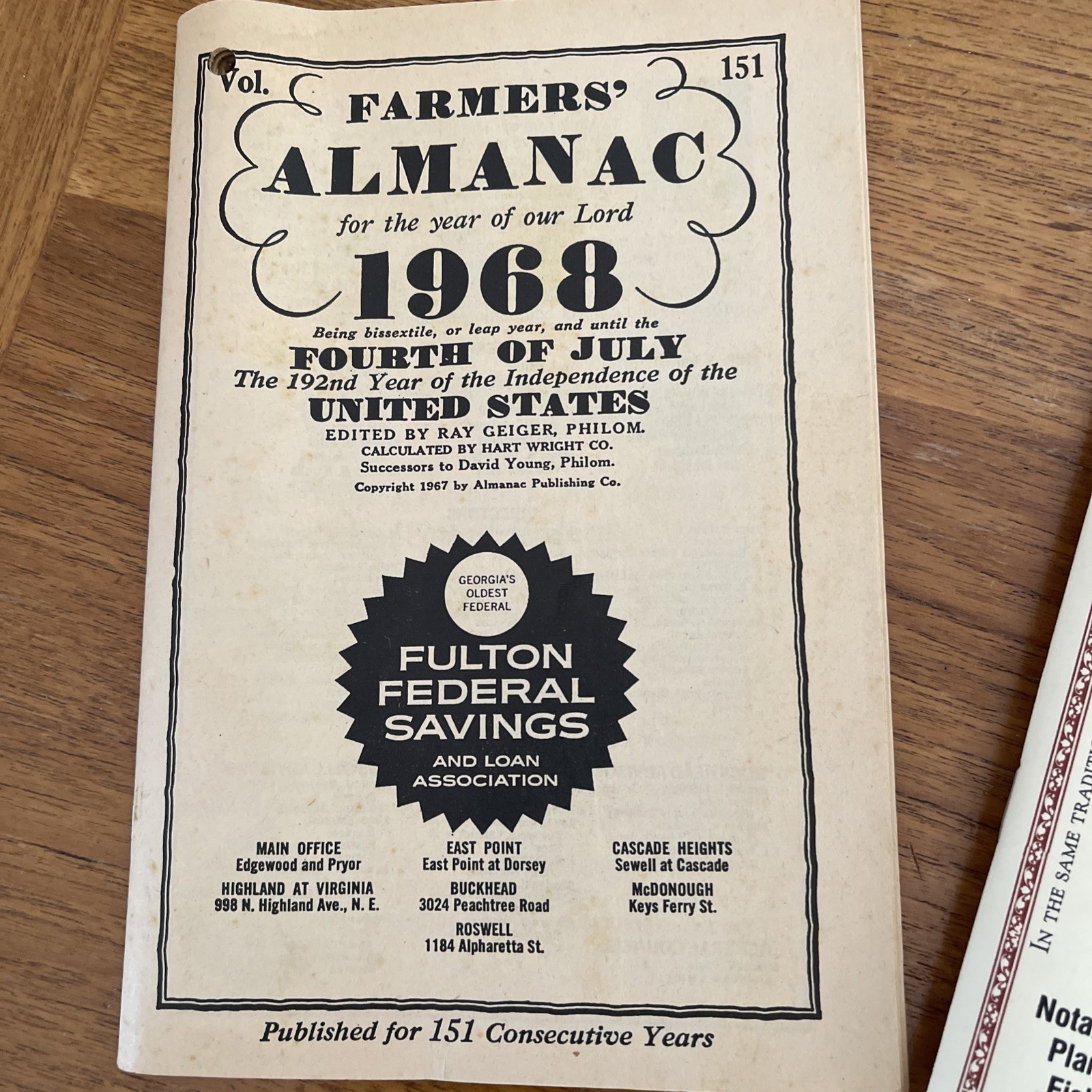 Farmers Almanacs 1968, 1969 2011 , Farmers & Consumers Market Bulletin 1969 1970