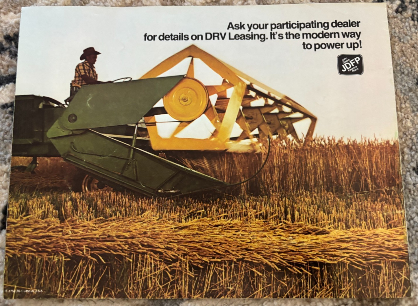 John Deere DRV Leasing For 1976 Brochure AMIL26