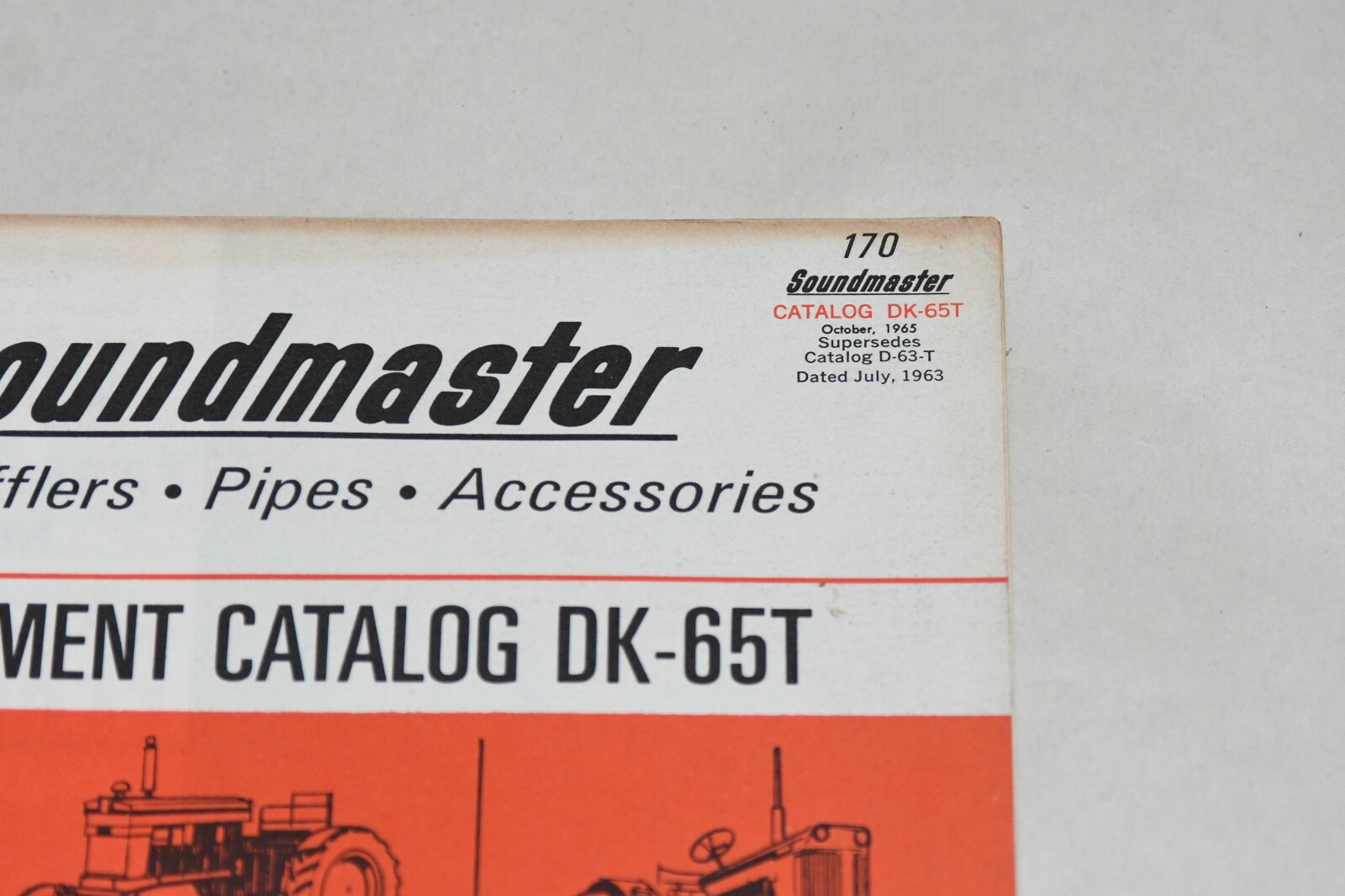 1965 NAPA Soundmaster Tractor Muffler Pipes Accessories Farm Equipment Catalog