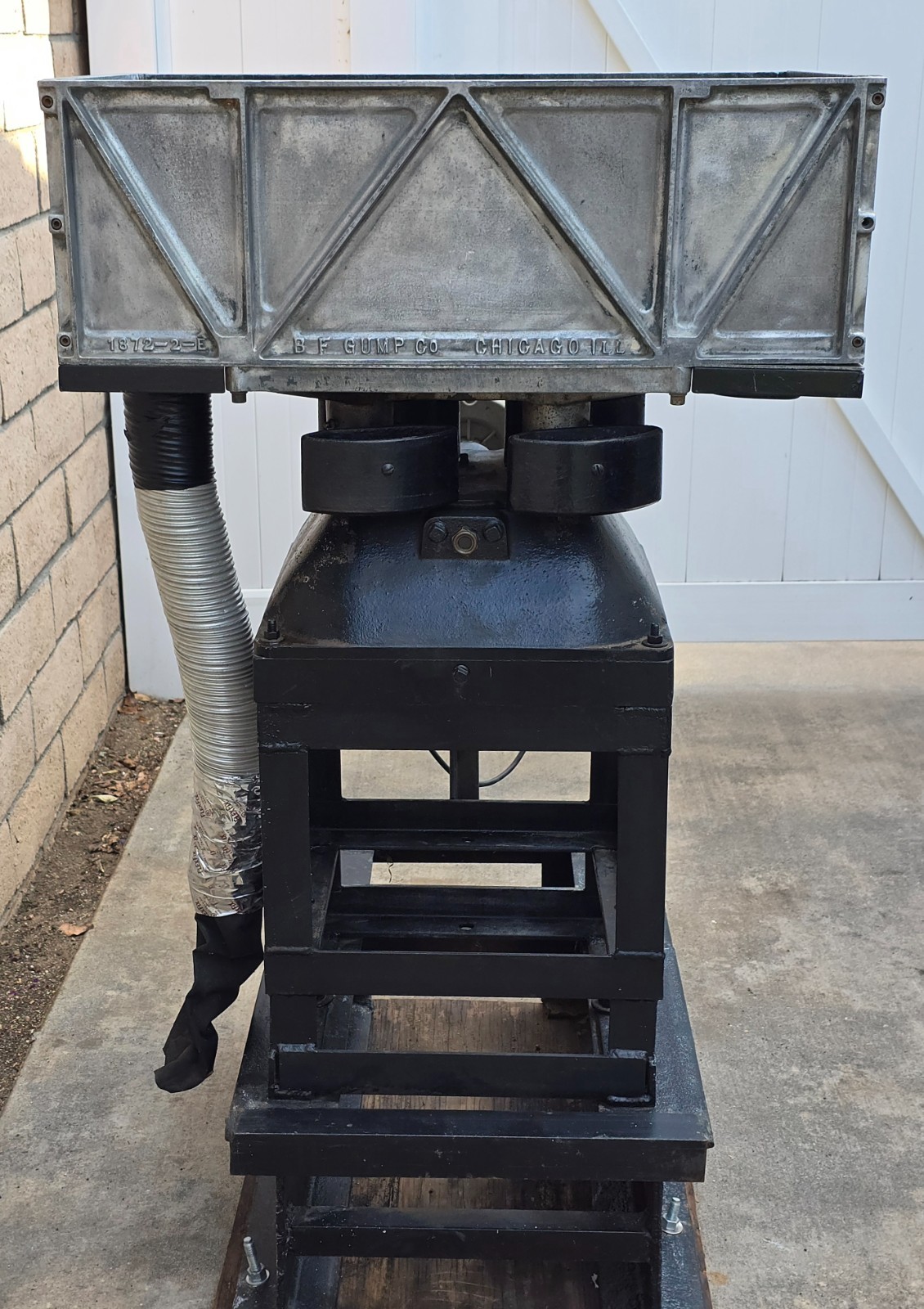 RARE 1872 ANTIQUE B.F GUMP ROTARY SIFTER INDUSTRIAL FLOUR MILL MACHINE CAST IRON