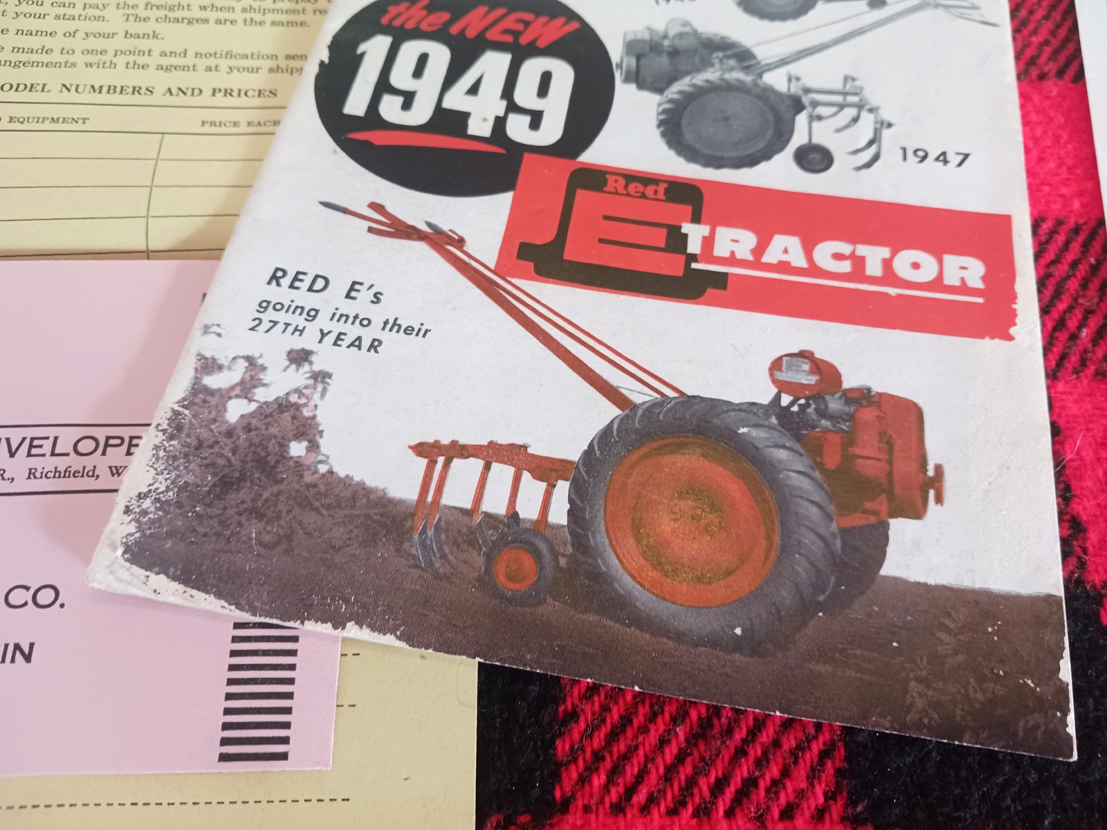 1949 Red-E Garden Tractor Catalog Farm Cultivator Page Brochure