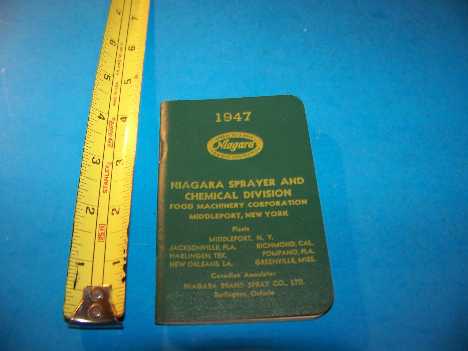 Niagara Brand Farmers “Daily Reminder” Memo Booklet Vintage 1947