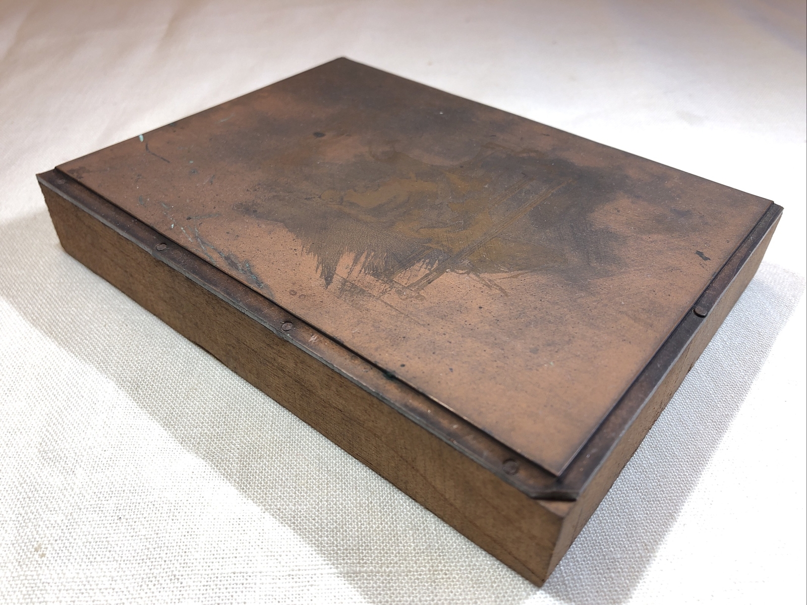 Rare Antique Robertson’s Forestville CT Stanchion Cow Copper Plate for BOOKLET