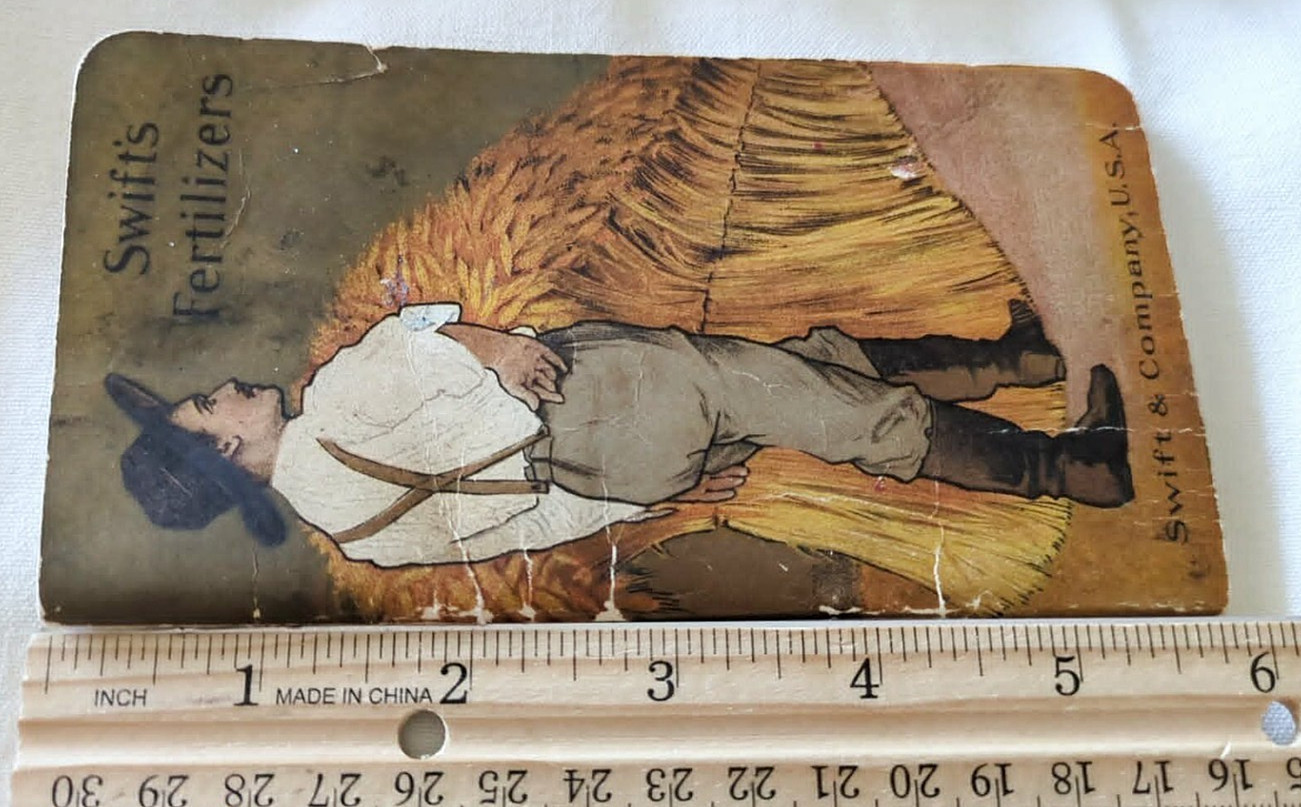 RARE 1908-1909 Swift & Company Fertilizer “Bone And Blood” Farmers Pocket Guide