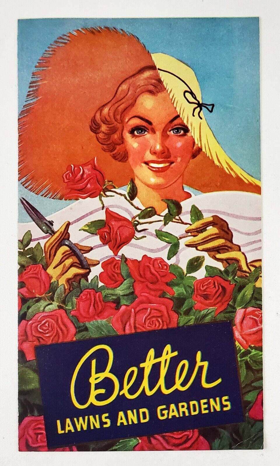 1930s Agrico American Agricultural Chemical Lawn Garden Fertilizer Vtg Pamphlet