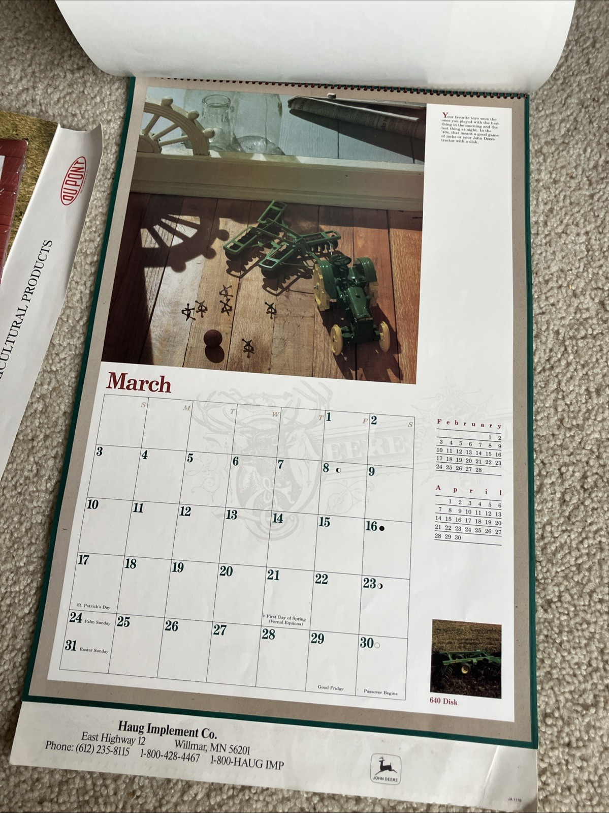 Lot Of 6 Classic Farm Tractors Some Vintage calendars